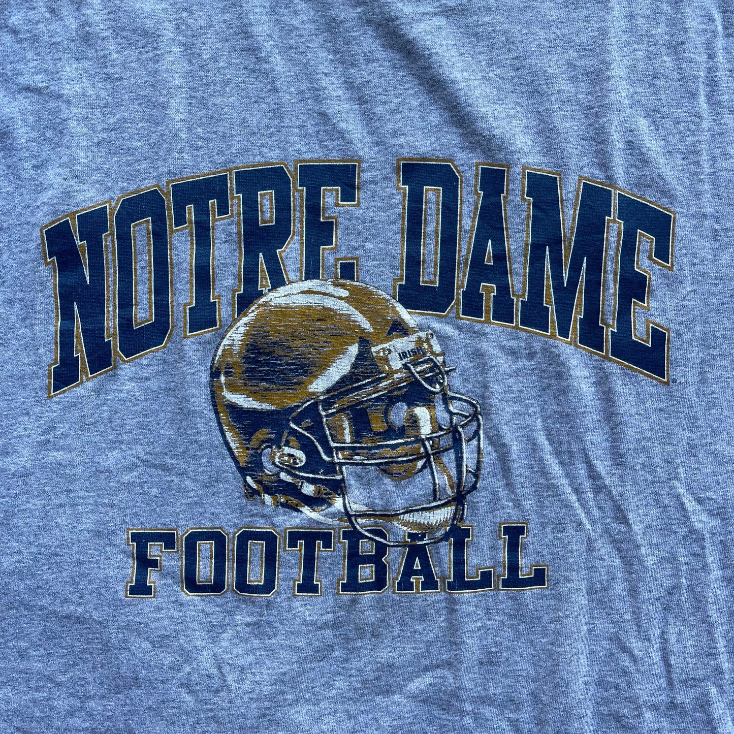 (2XL) Vintage University of Notre Dame Football Tee