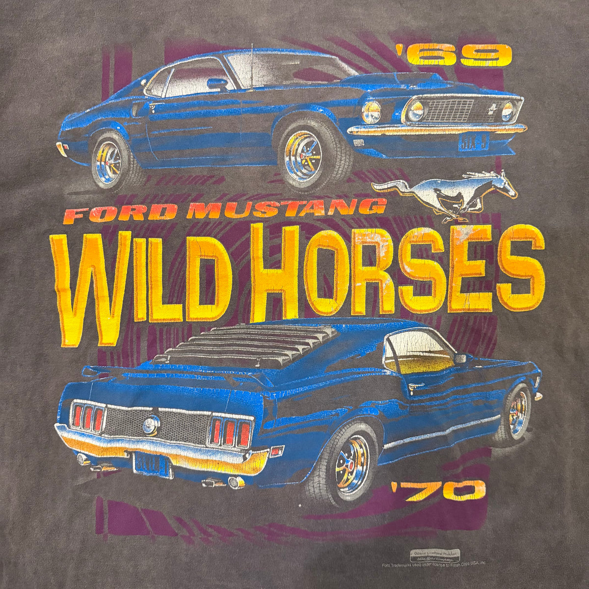 (XL) Vintage 90s Ford Mustang Wild Horses Shirt