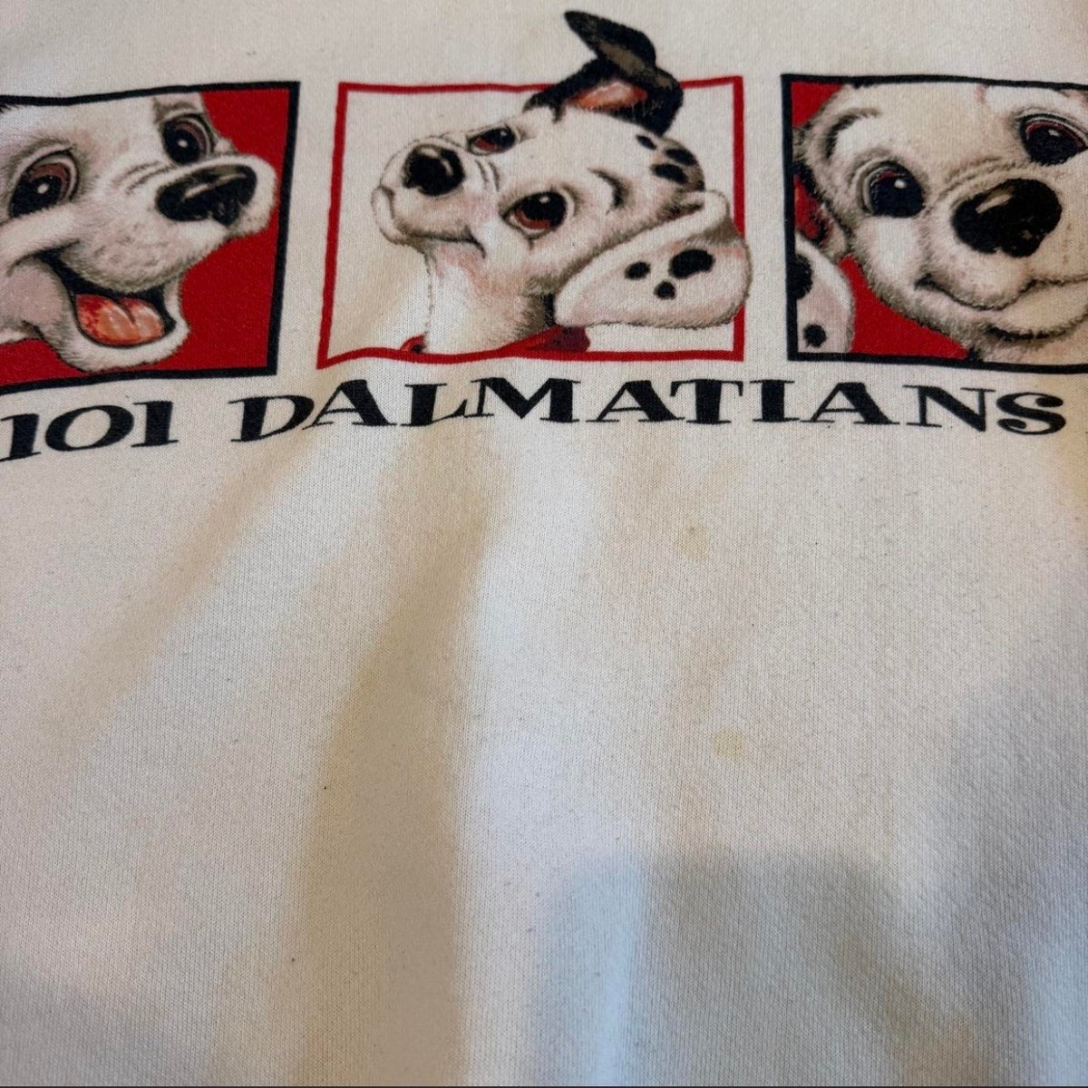 (L) Vintage 90s Disney 101 Dalmatians Puppy Crewneck