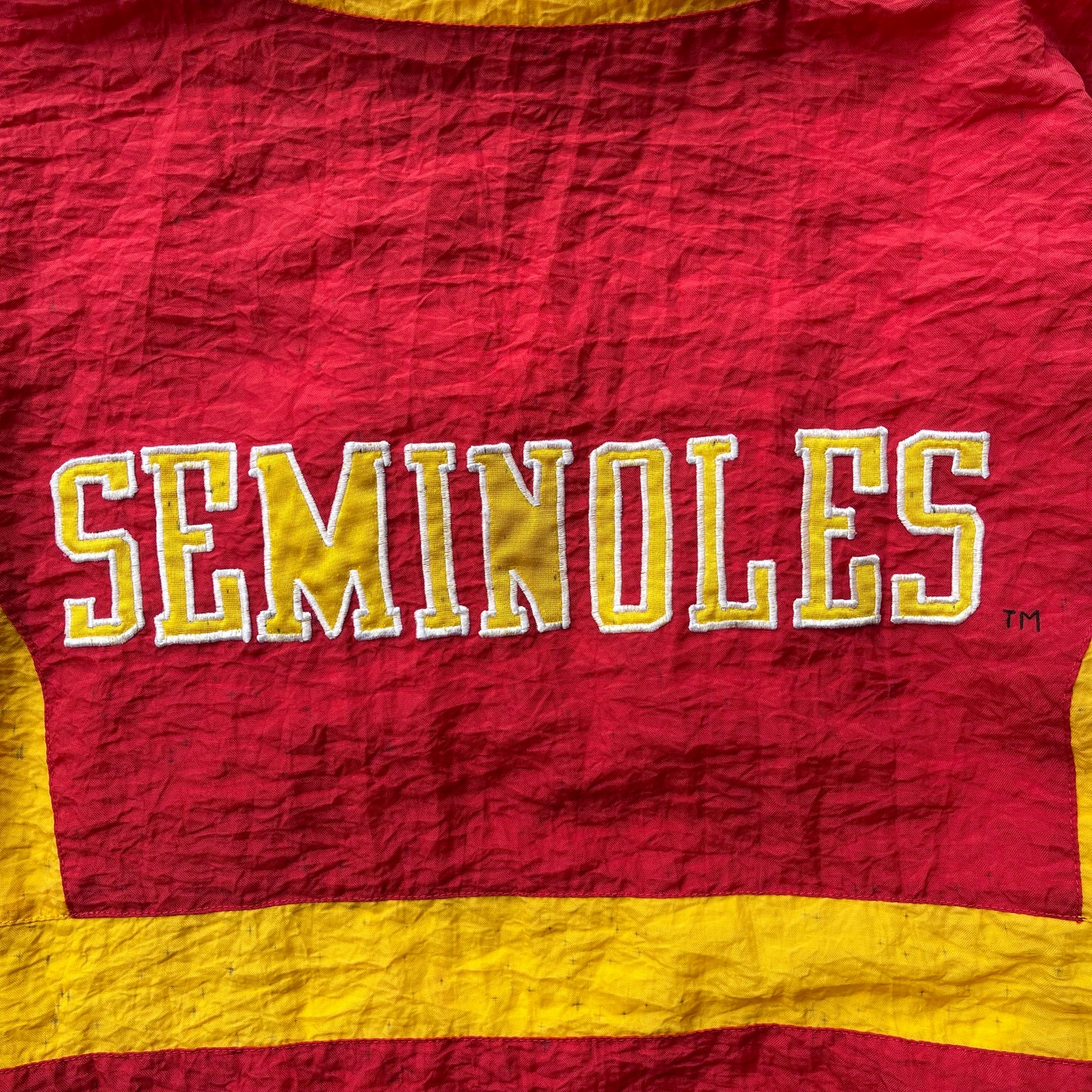 (L/XL) 90s Florida State University Seminoles FSU Apex One Pullover Windbreaker