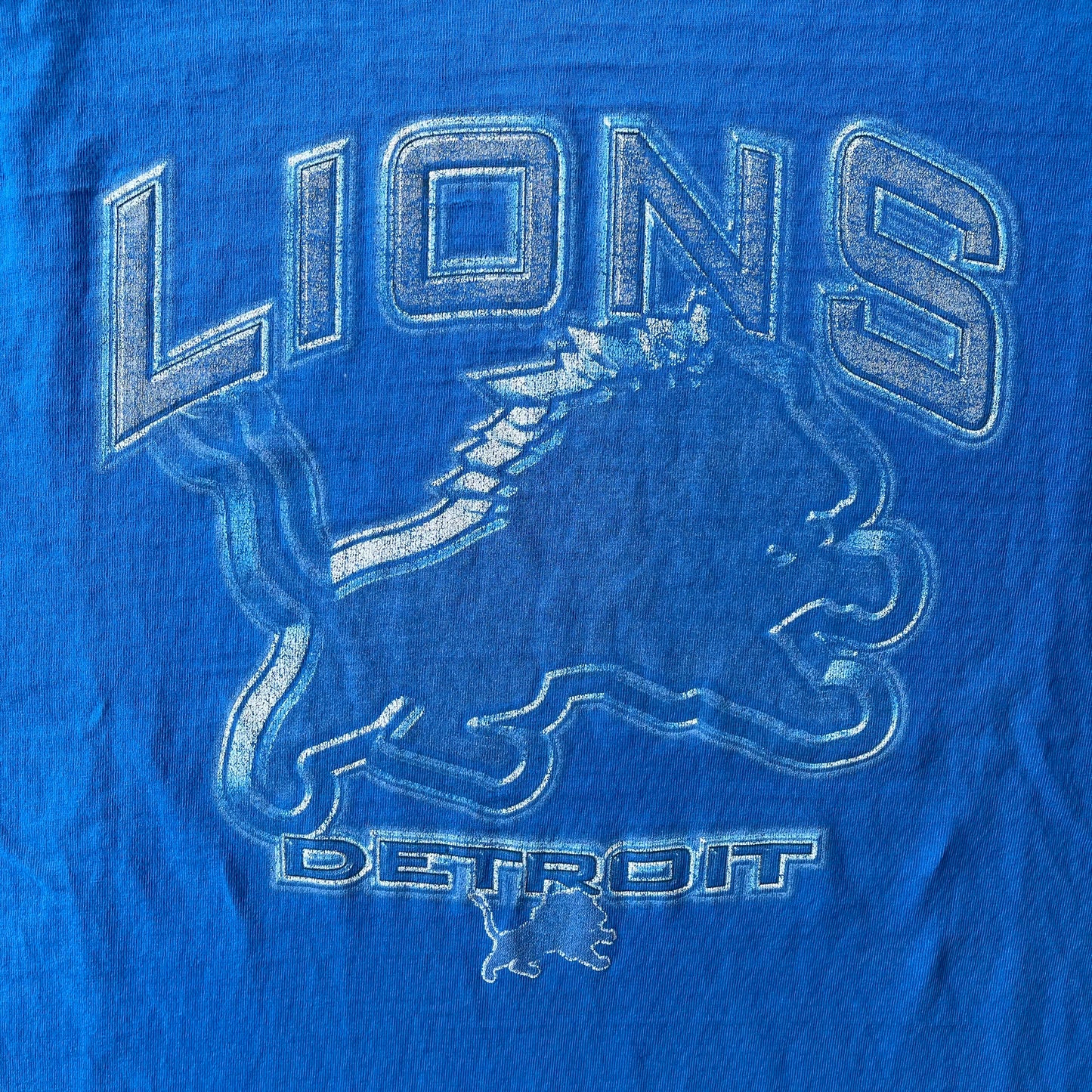 (M/L) Vintage Detroit Lions Thrashed Tee