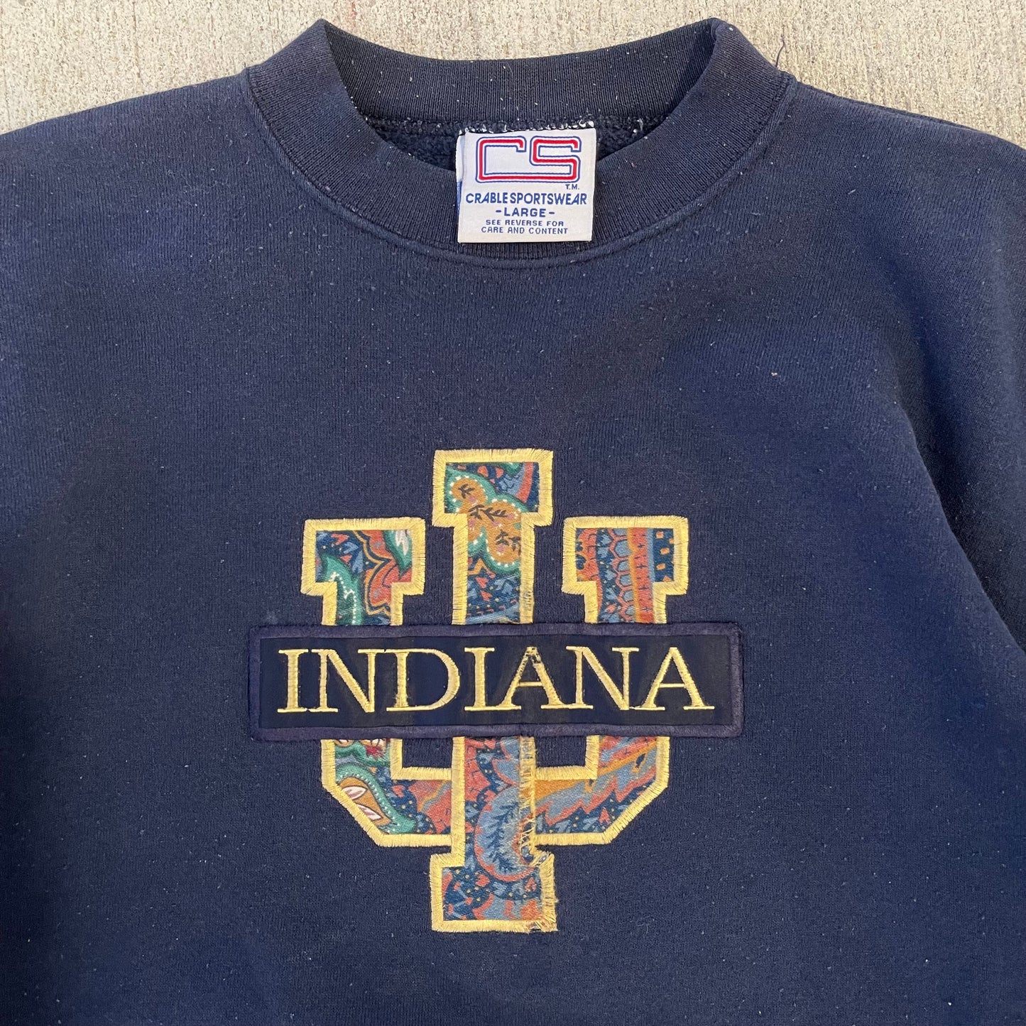 (L) 90s Indiana Crewneck