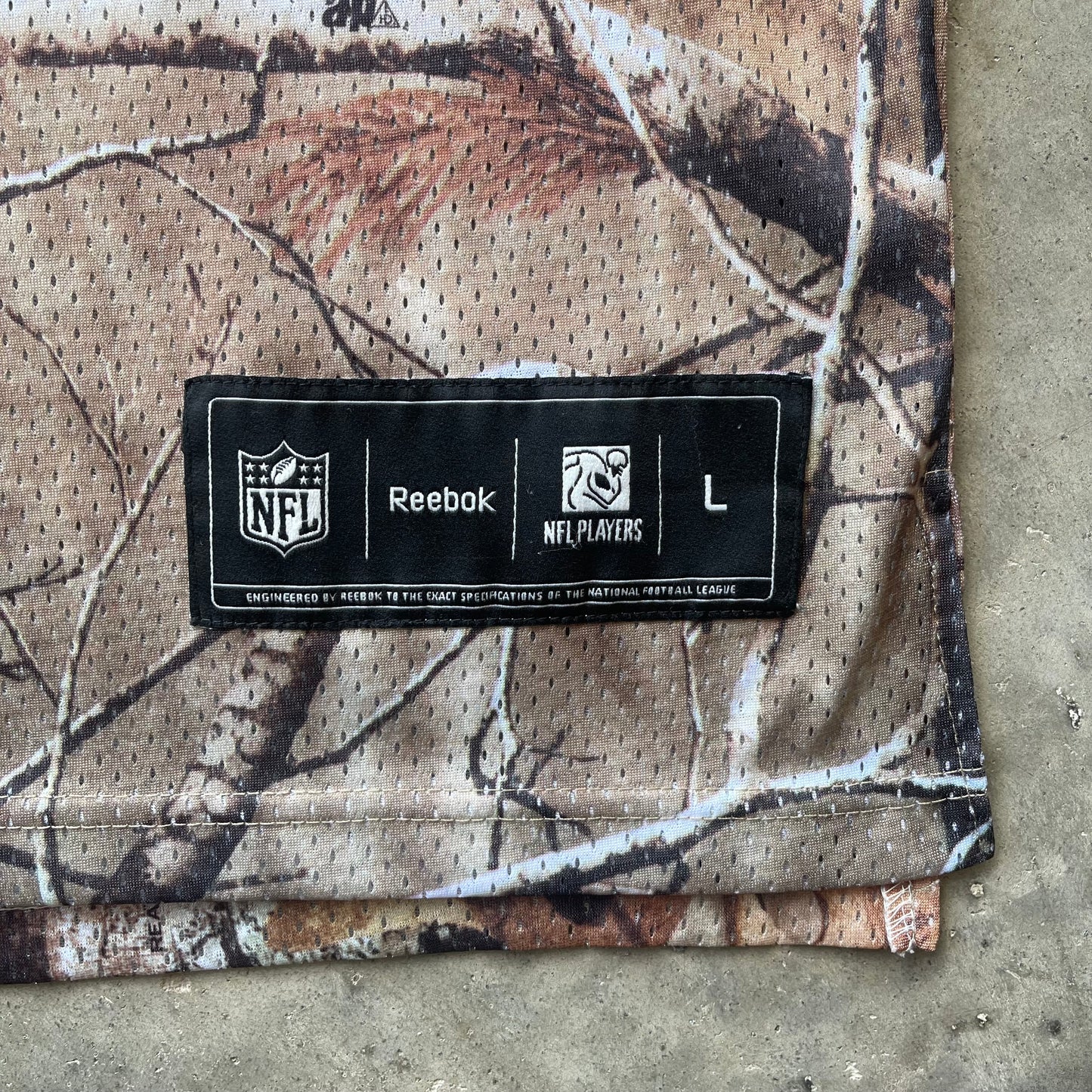 (L) RealTree Hunting Camo Peyton Manning #18 Mesh Football Jersey