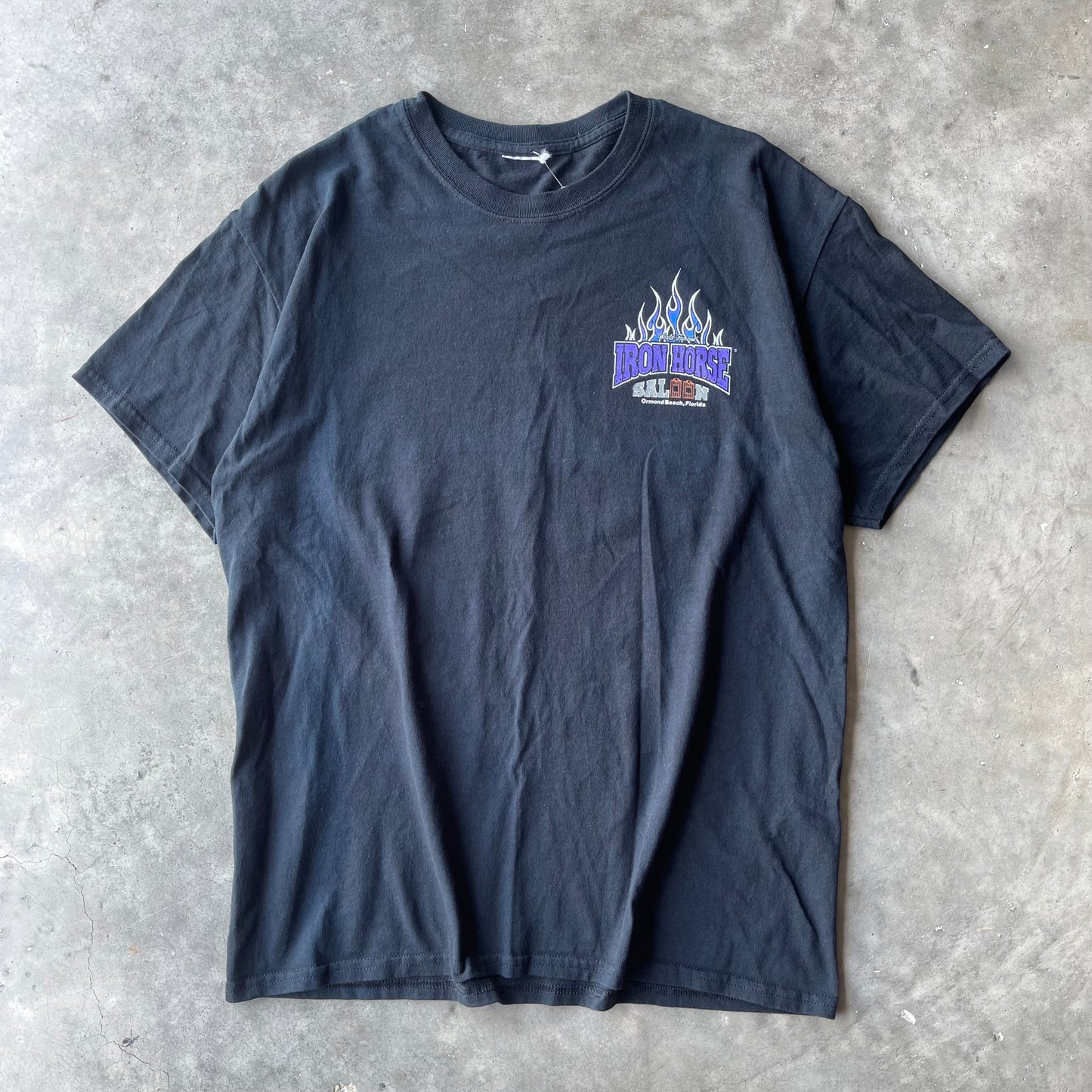 (L) Iron Horse Saloon Biker Flames Tee