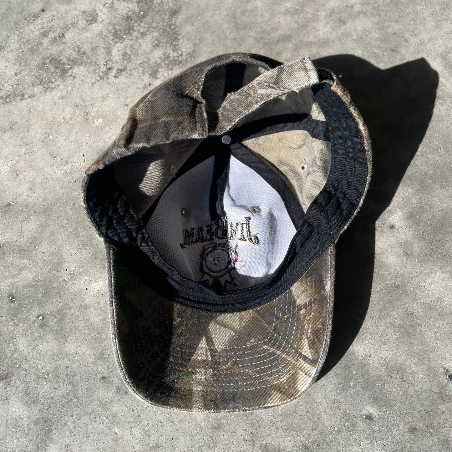 (OS) Jim Beam Hunting Camo Strap Hat