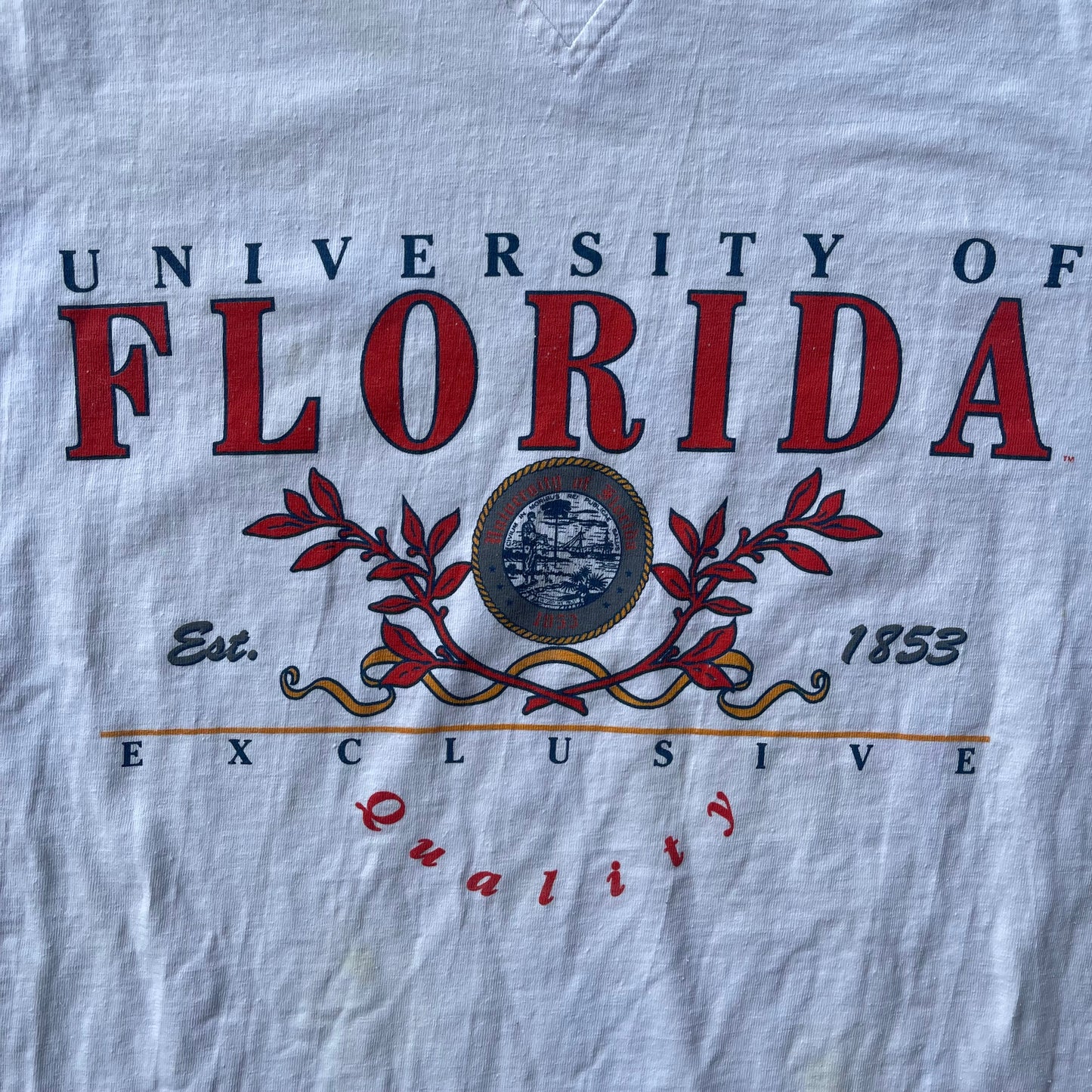 (M) 90s University Of Florida Gators Graphic Spelled Out Tee