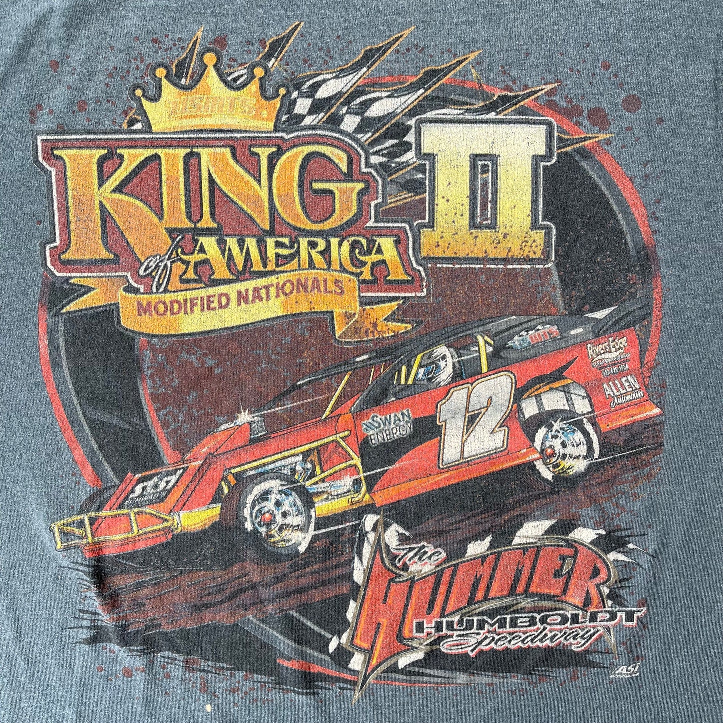 (XL/2XL) 00s USMTS "King of America" Modified Nationals Racing Long Sleeve Tee