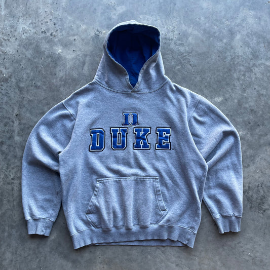 (L/XL) 00s University of Duke Embroidered Cropped Fit Hoodie
