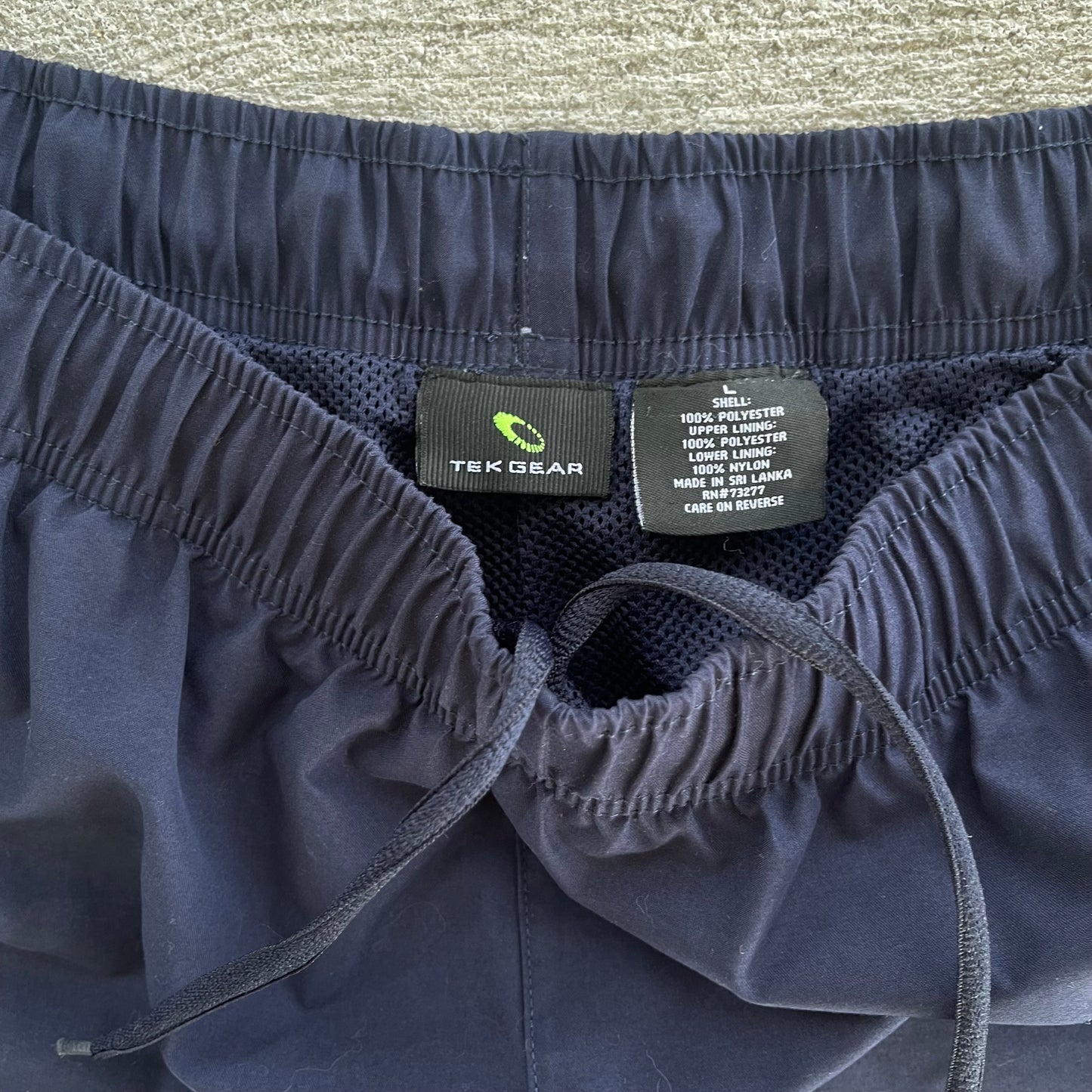 (L) Tek Gear Navy Blue Track Pants