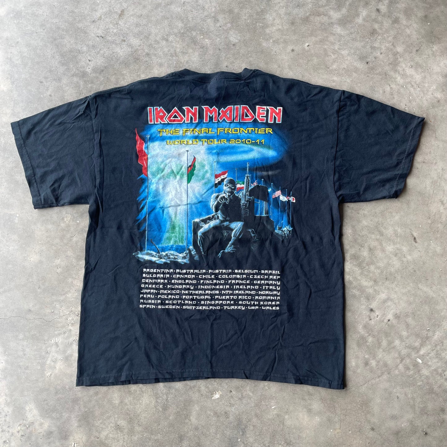(L) 2010 Iron Maiden "The Final Frontier World Tour" Tee