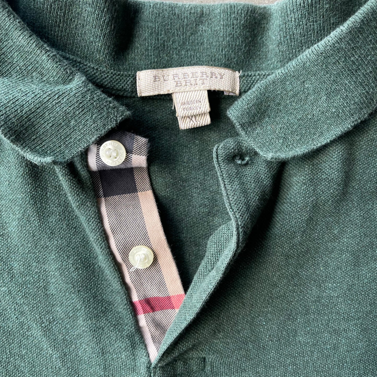 (S) Burberry Brit Green Polo