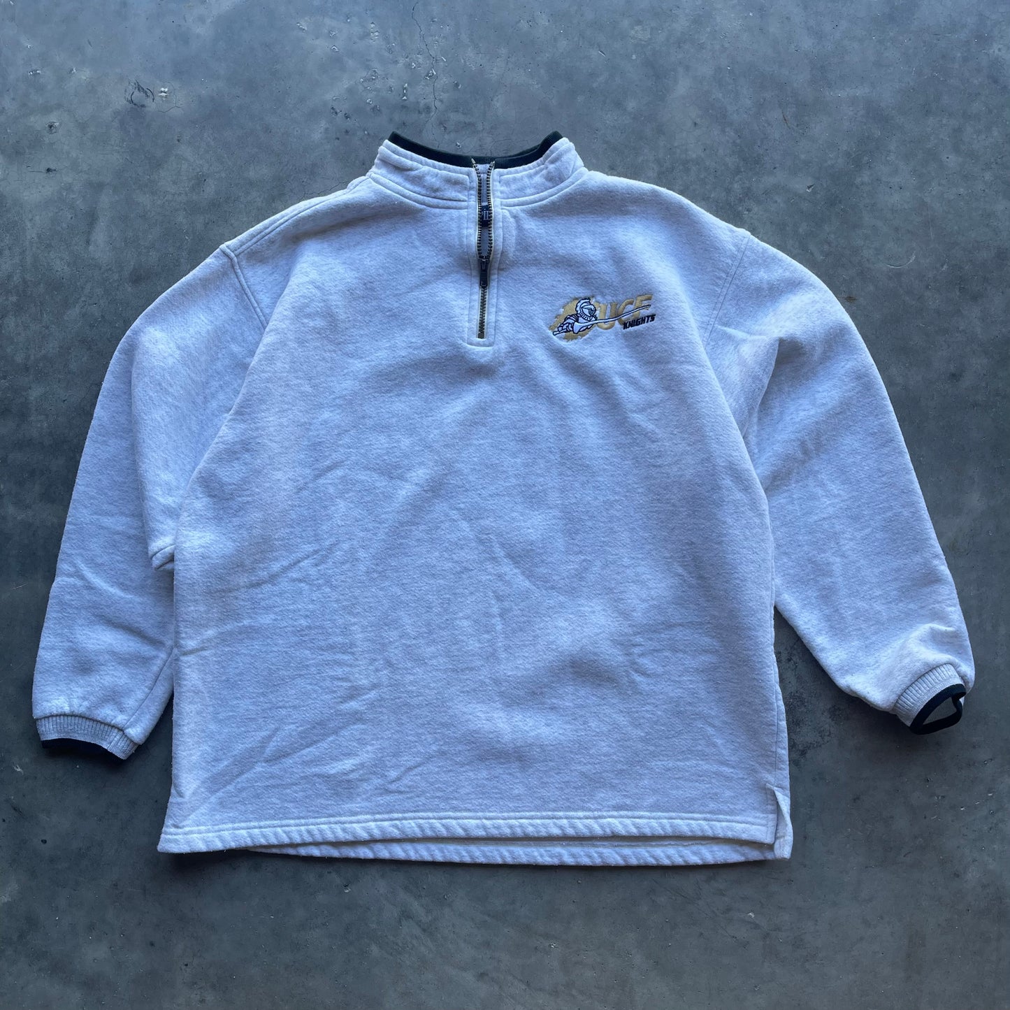 (L) Vintage UCF Knights Quarter Zip Sweater