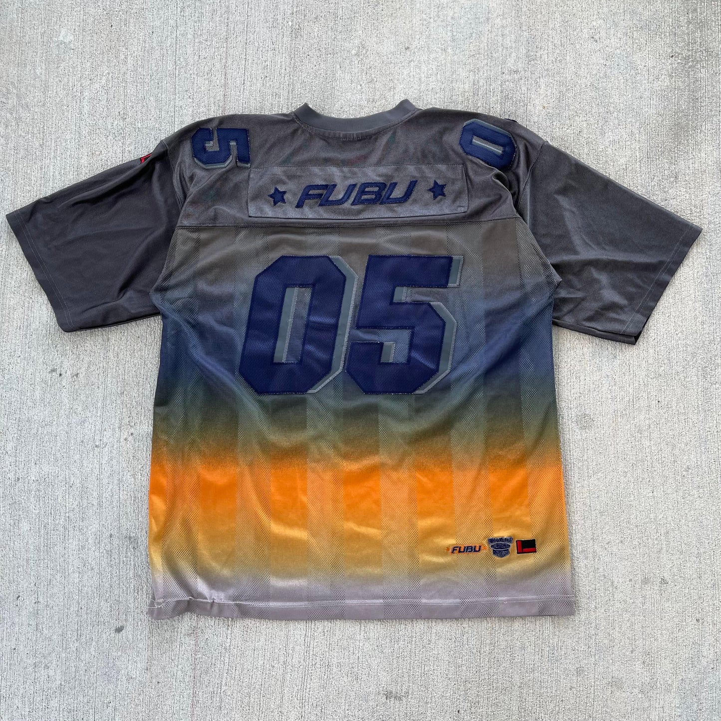 (XL) 90s FUBU Ombre Football Jersey