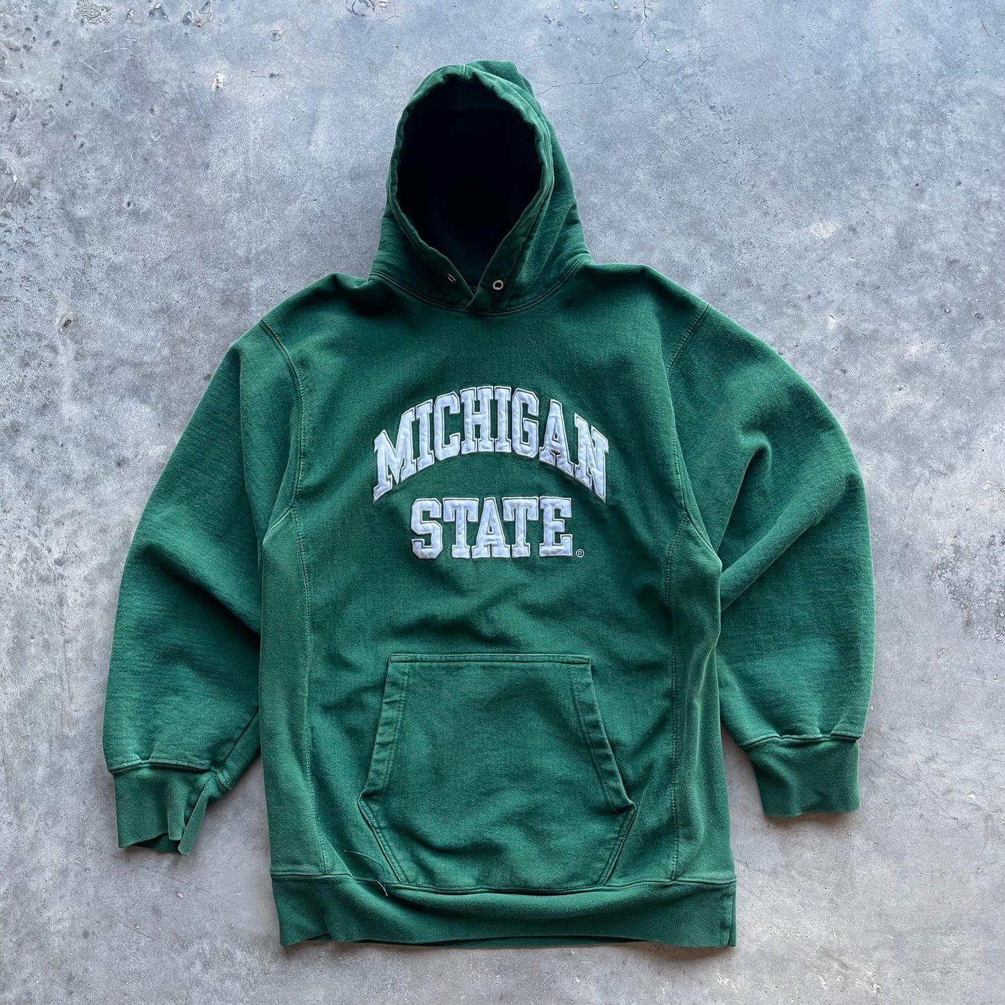 (M) ) 00s Michigan State Embroidered Heavyweight Hoodie