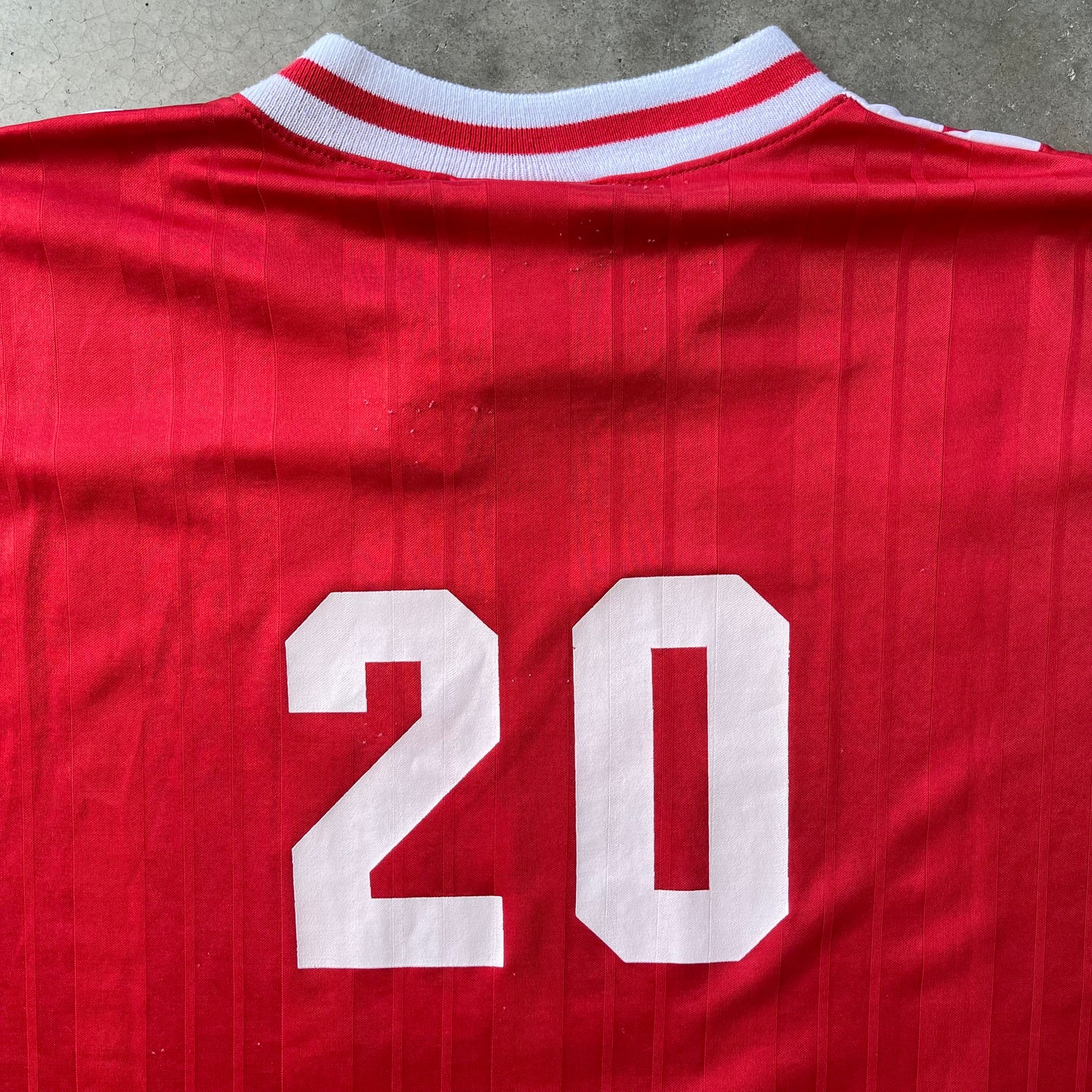 (XL) 90s Adidas Numbered Red Soccer Jersey