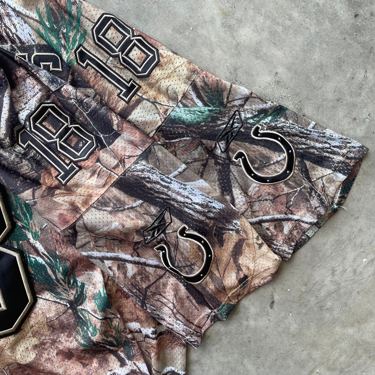 (L) RealTree Hunting Camo Peyton Manning #18 Mesh Football Jersey