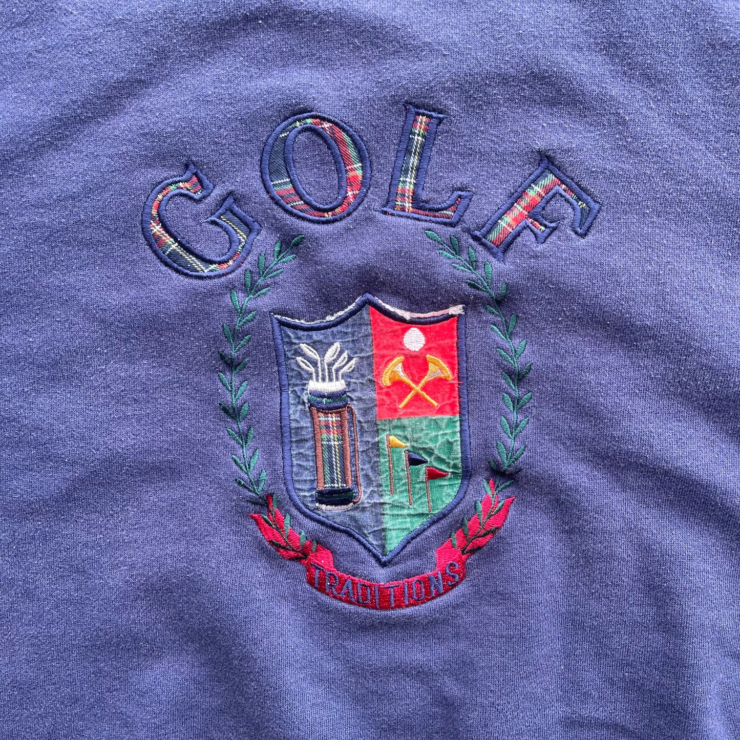 (XL) Vintage Golf Embroidered Crewneck