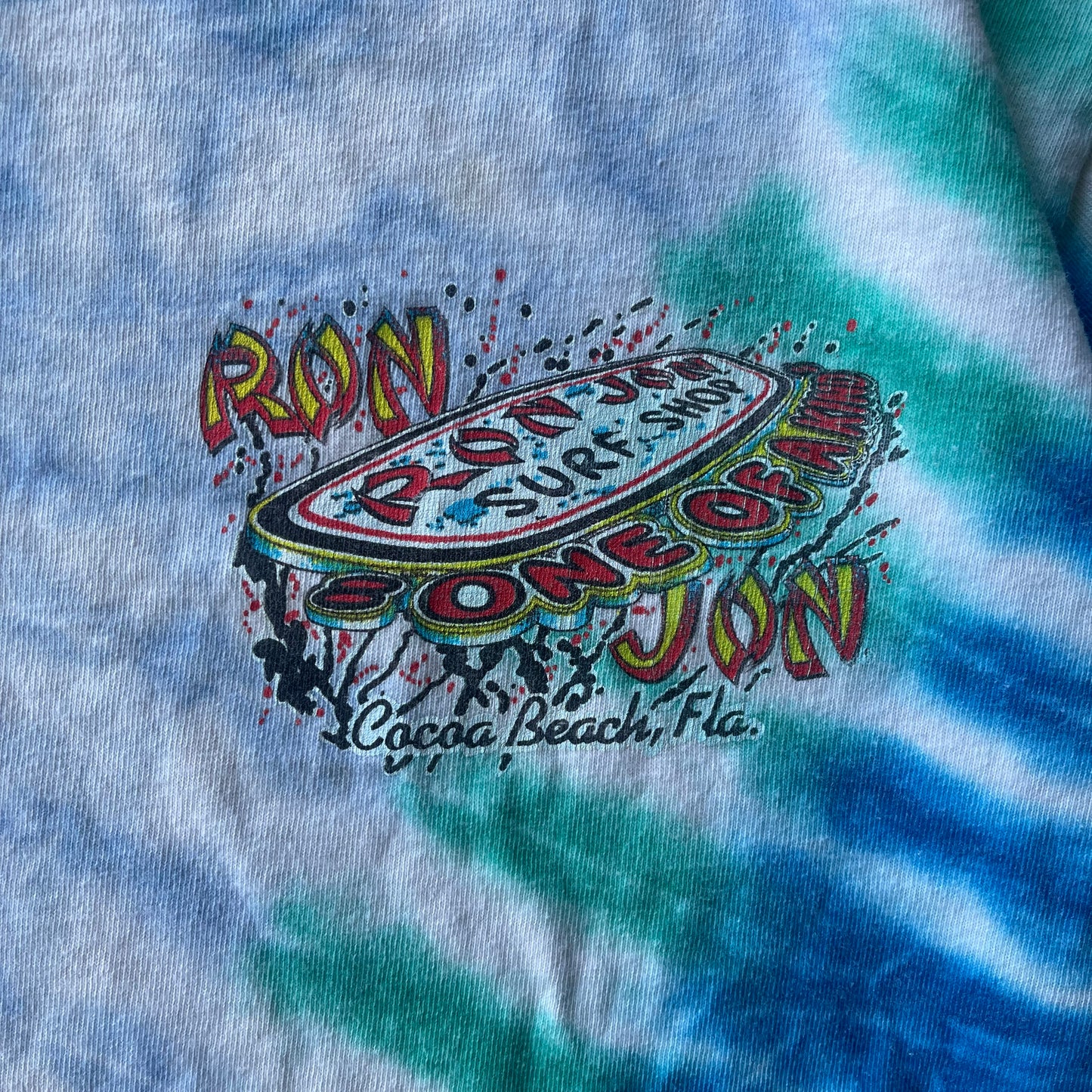 (XL/2XL) 90s Ron Jon Tie Dye Graphic Tee