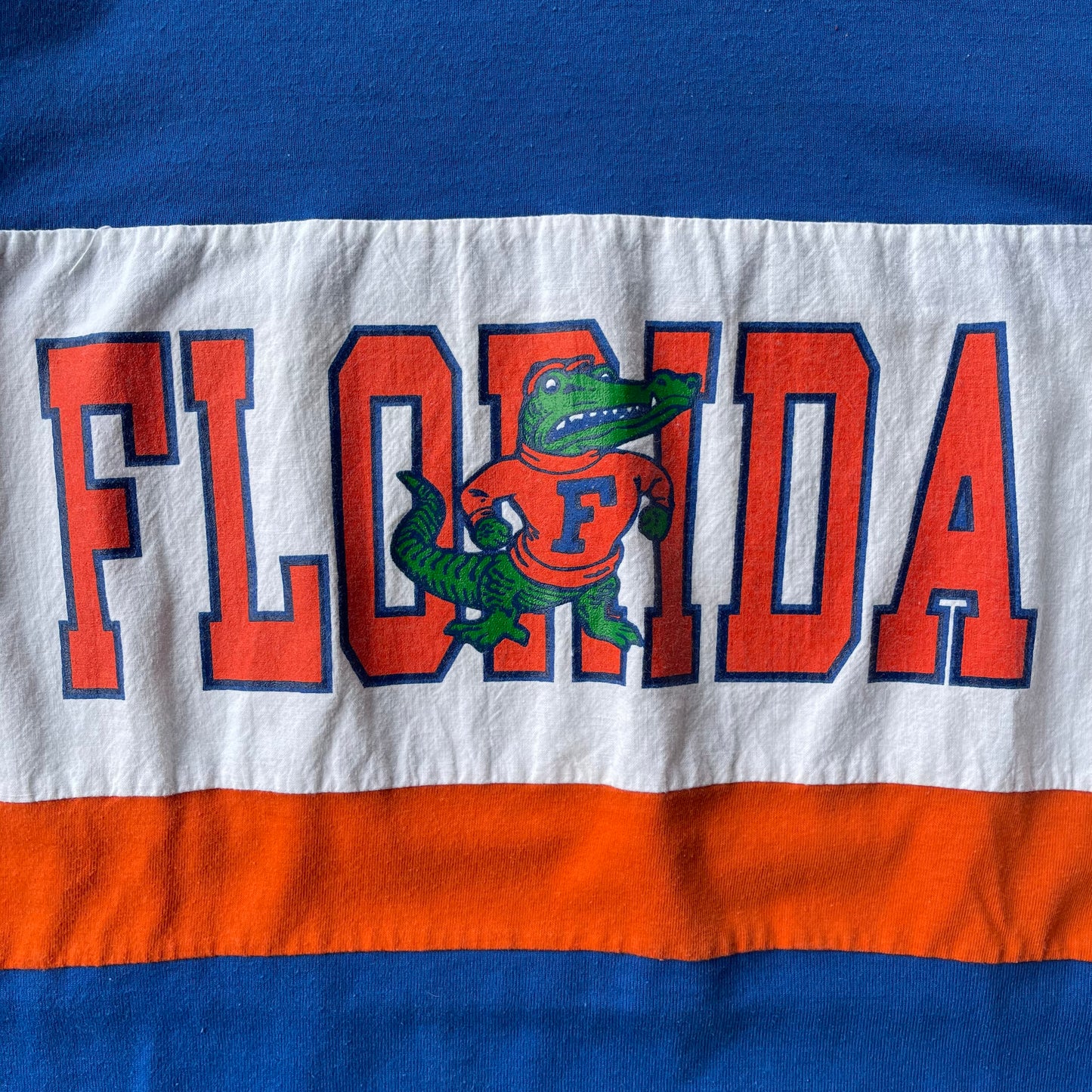 (L/XL) 90s University of Florida Gators Long Sleeve Collared Tee