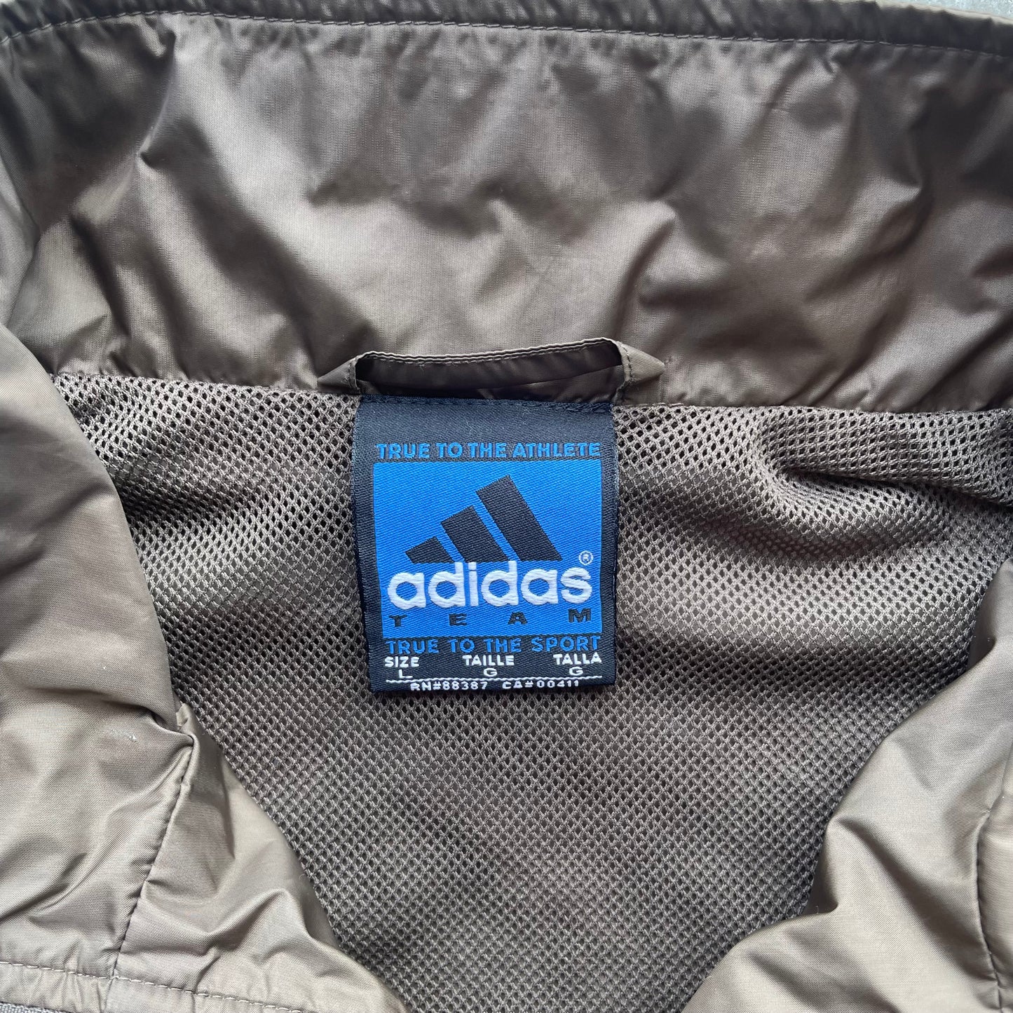 (L) Vintage Tampa Bay Buccaneers Adidas Quarter Zip Windbreaker