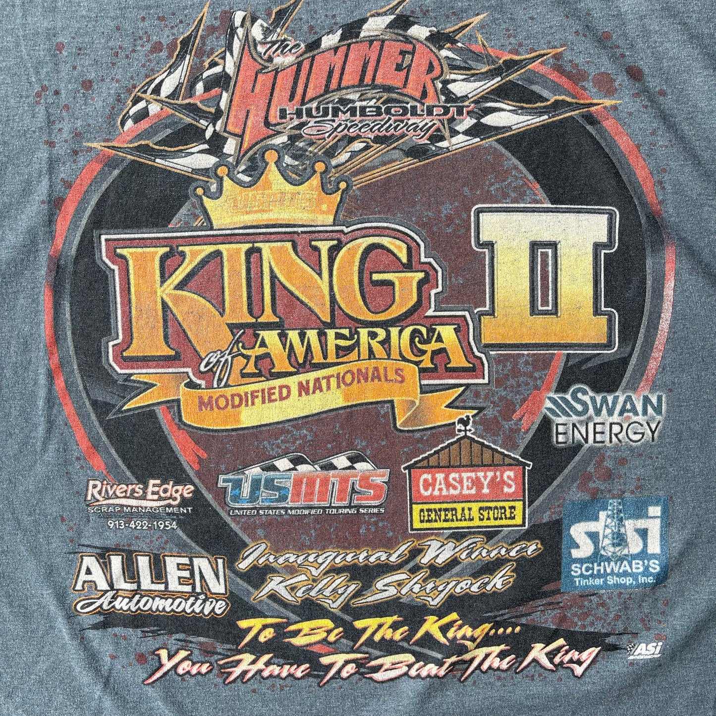 (XL/2XL) 00s USMTS "King of America" Modified Nationals Racing Long Sleeve Tee