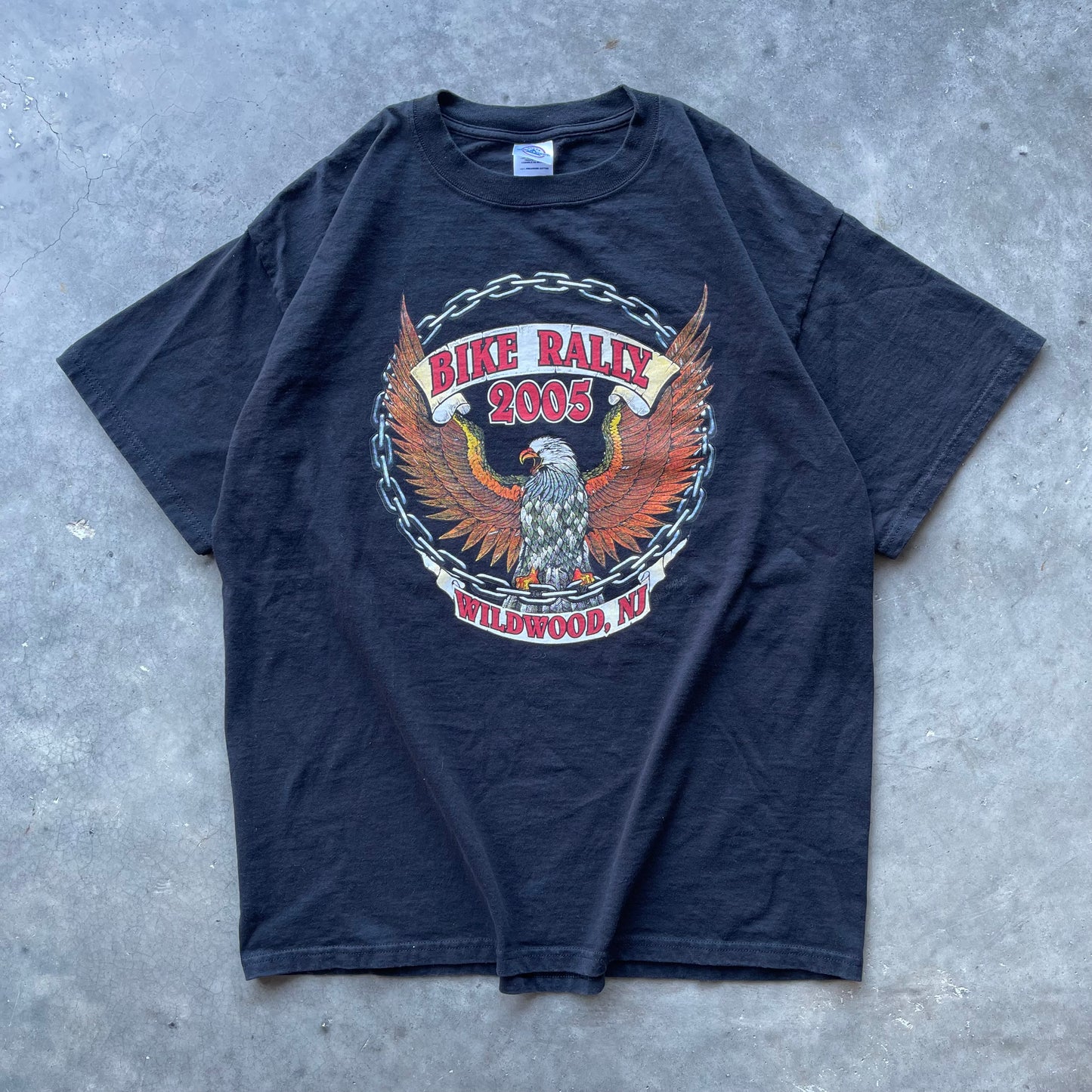 (L) '05 Bike Rally Wildwood, NJ Graphic Tee