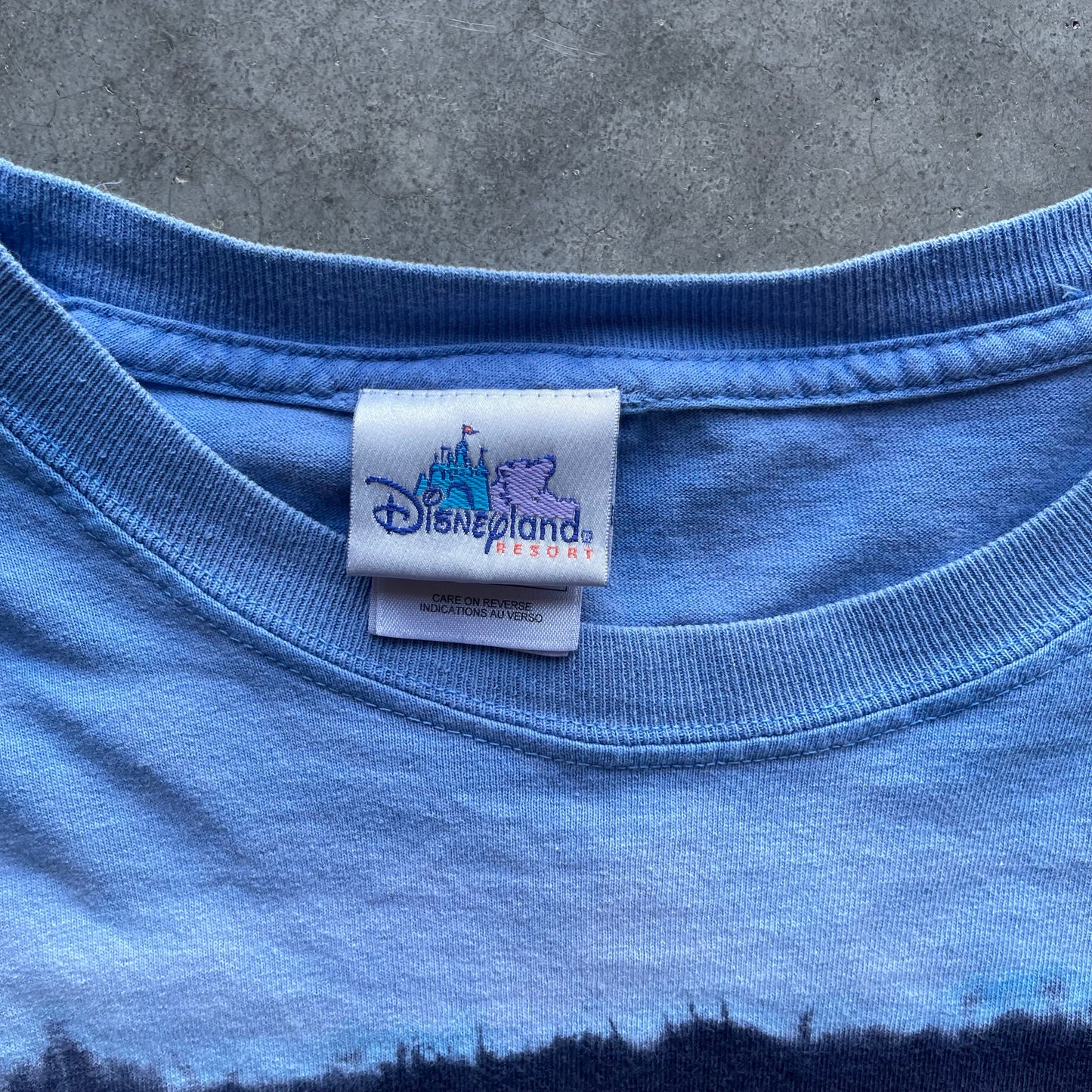 (XL) 00s Disney California Screamin' Tie Dye Rollercoaster Long Sleeve Tee