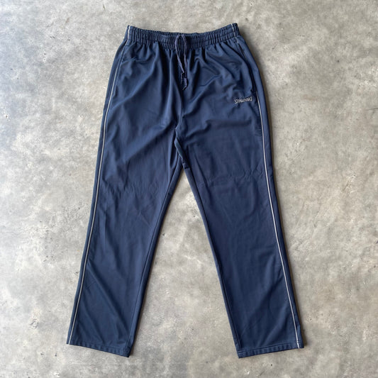 (L) 00s Spalding Navy Blue Track Pants