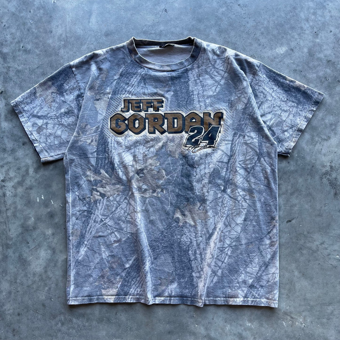 (XL) '00s Jeff Gordon Nascar Hunting Camo Tee
