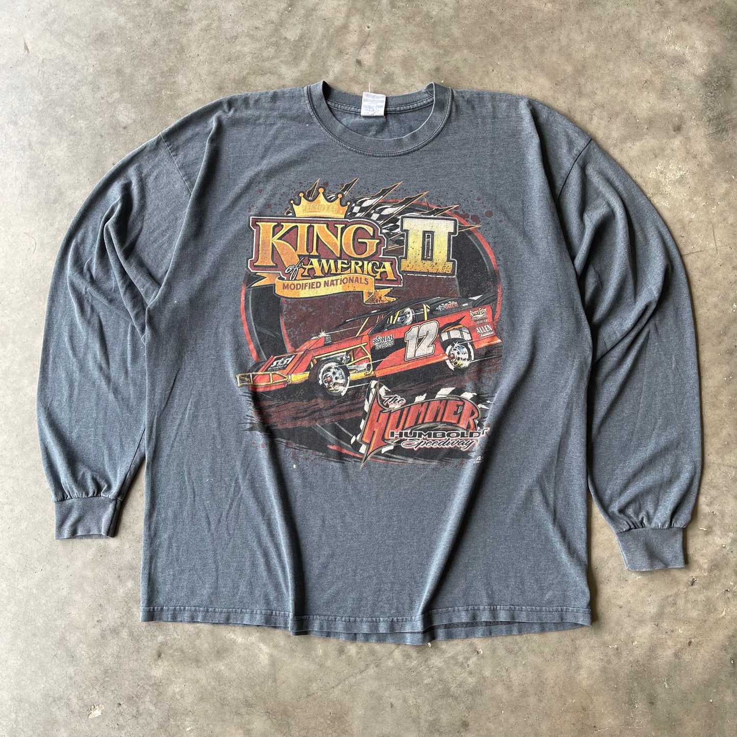 (XL/2XL) 00s USMTS "King of America" Modified Nationals Racing Long Sleeve Tee