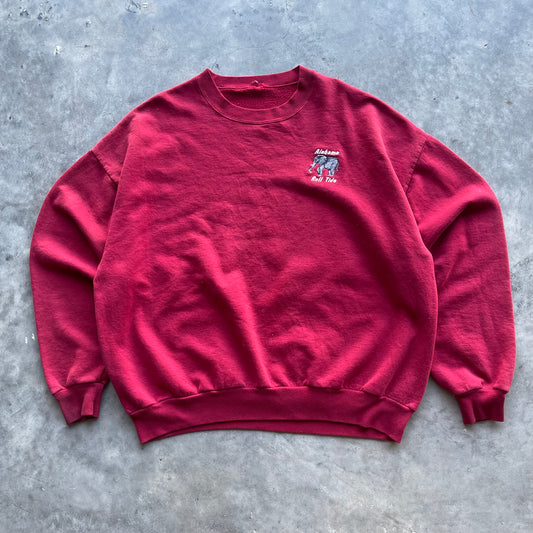 (2XL) 90s University of Alabama Roll Tide Embroidered Crewneck