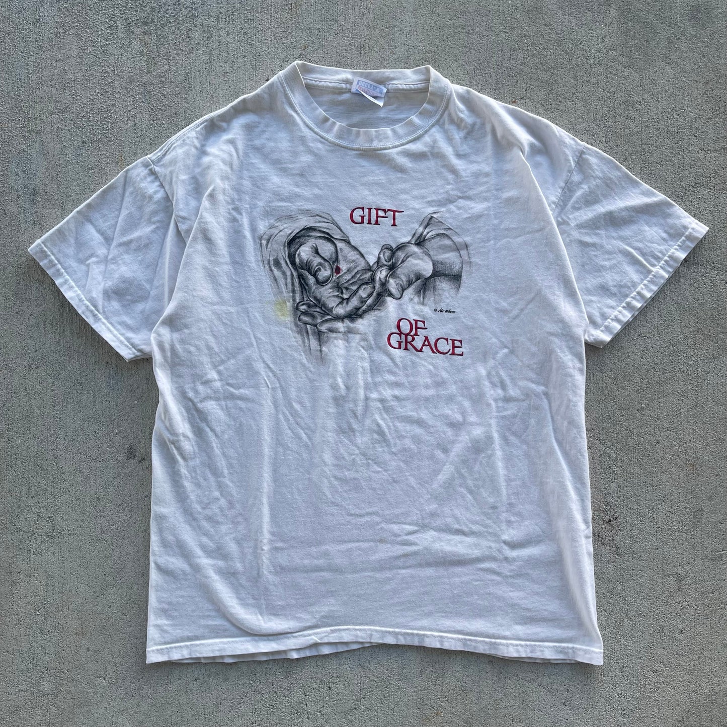 (M) 90s 'Gift of Grace' Jesus Tee