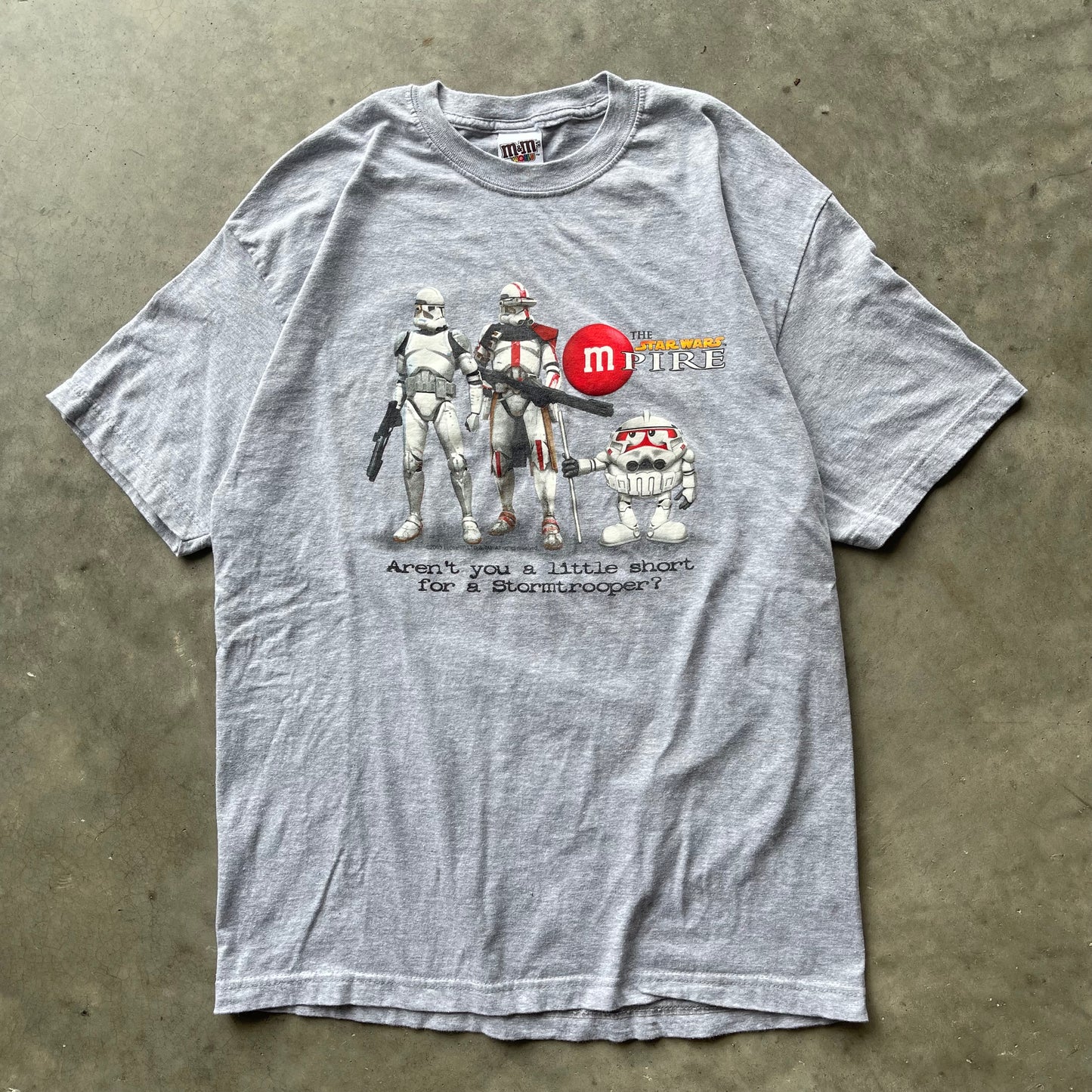 (XL) '05 The Star Wars Empire x M&Ms Stormtrooper Graphic Tee