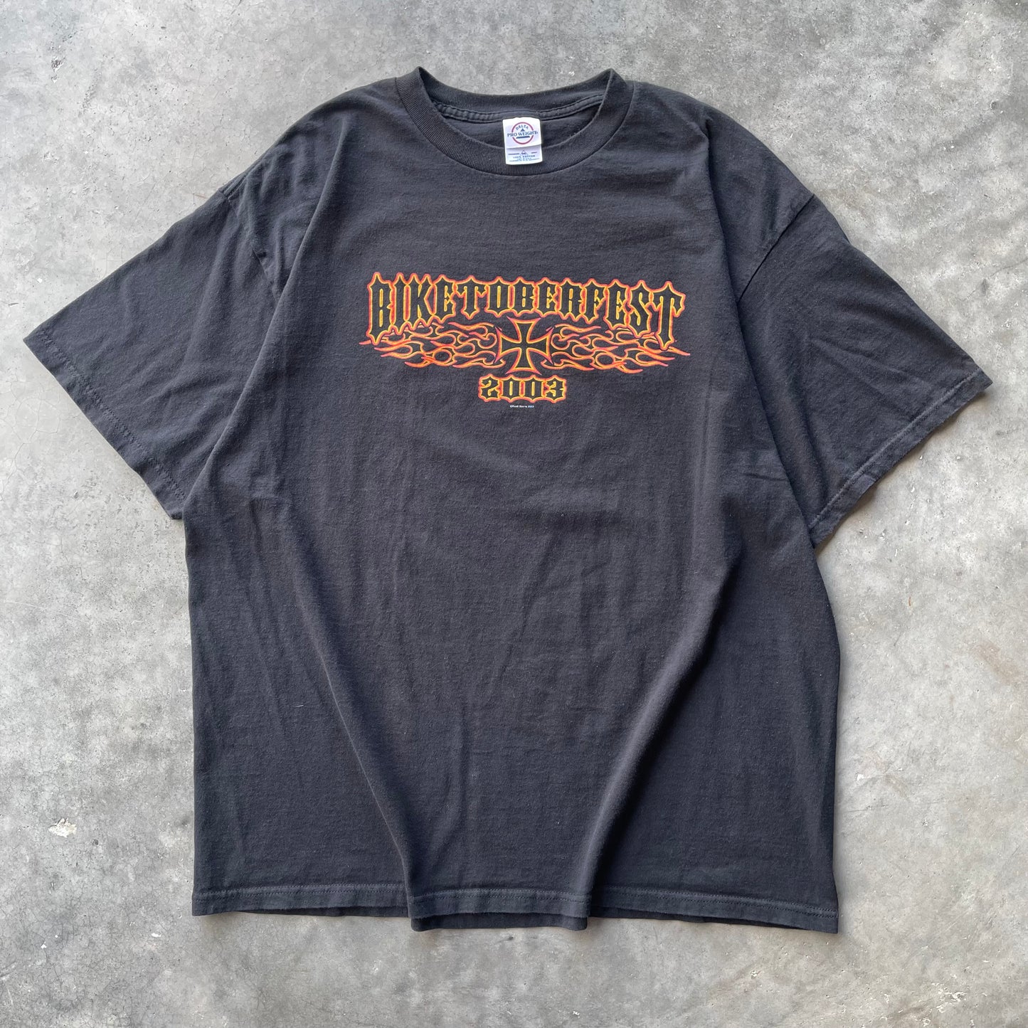 (XL/2XL) ‘03 Bike Week Biketoberfest Center Flame Graphic Tee