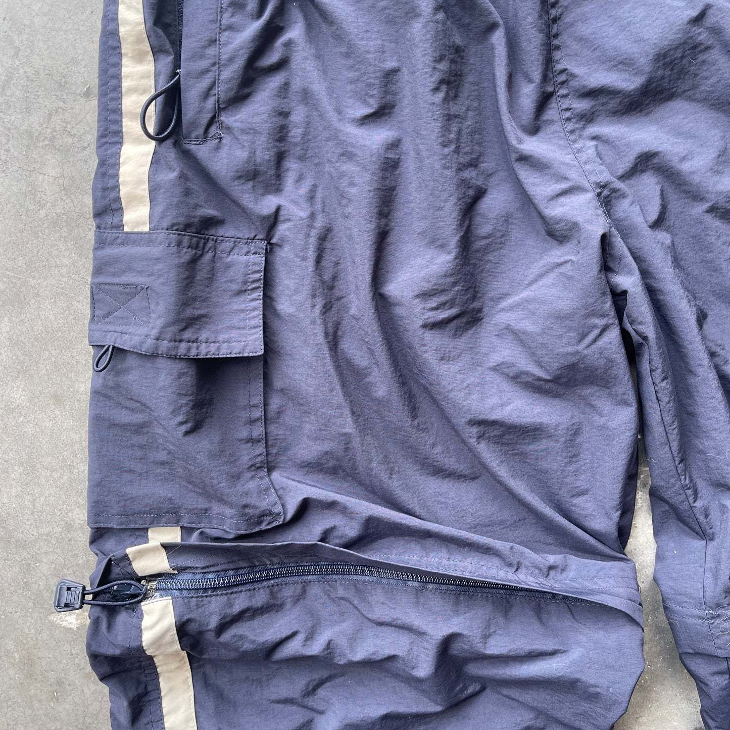 (L) 90s 2 in 1 Detachable Track Pants and Shorts