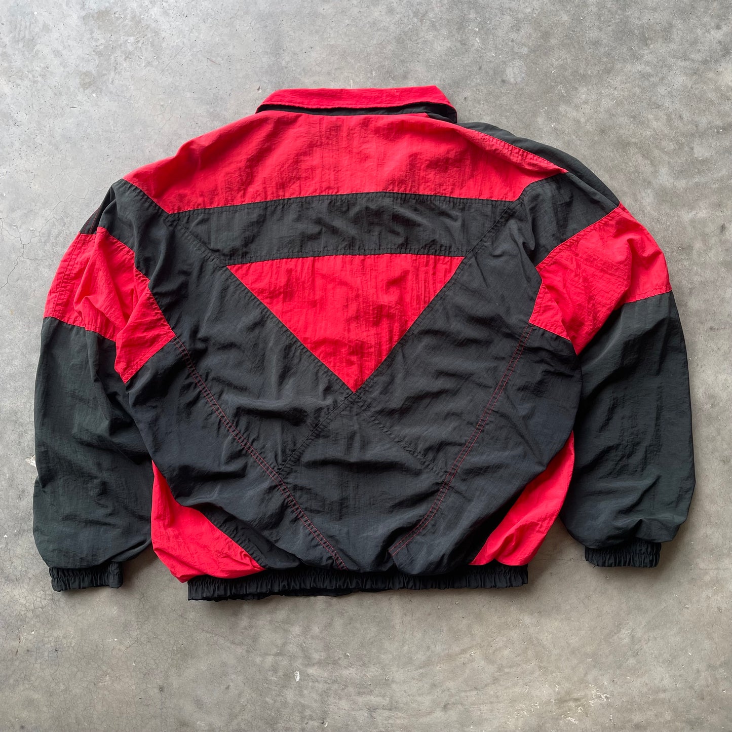 (L) 90s Kansas City Chiefs Logo 7 Windbreaker *read description*