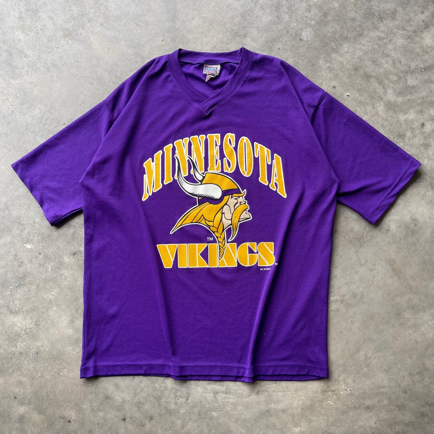 (XL) 90s Minnesota Vikings Graphic Jersey Tee