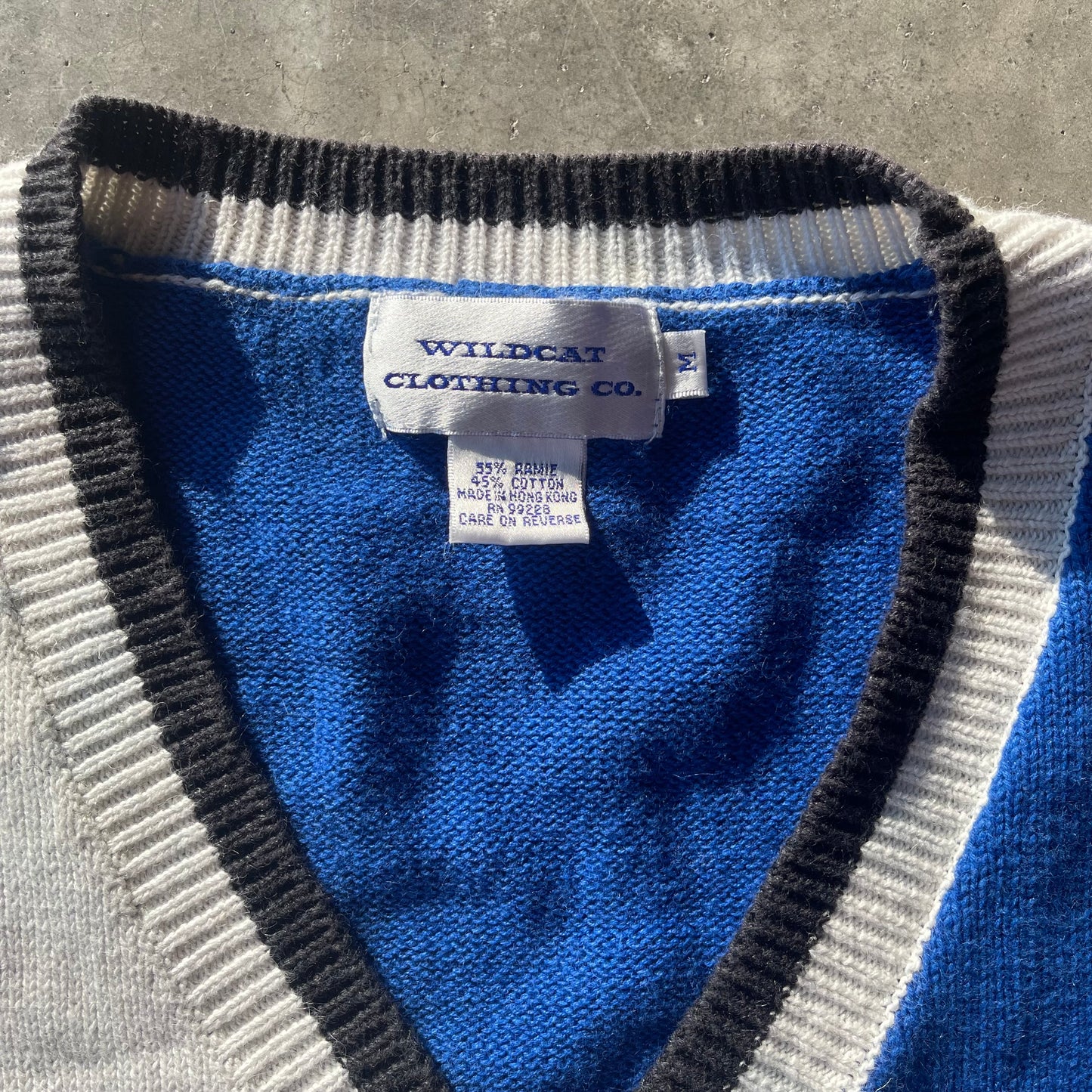 (M) 80s University of Kentucky Wildcats Knitted Sweater Vest