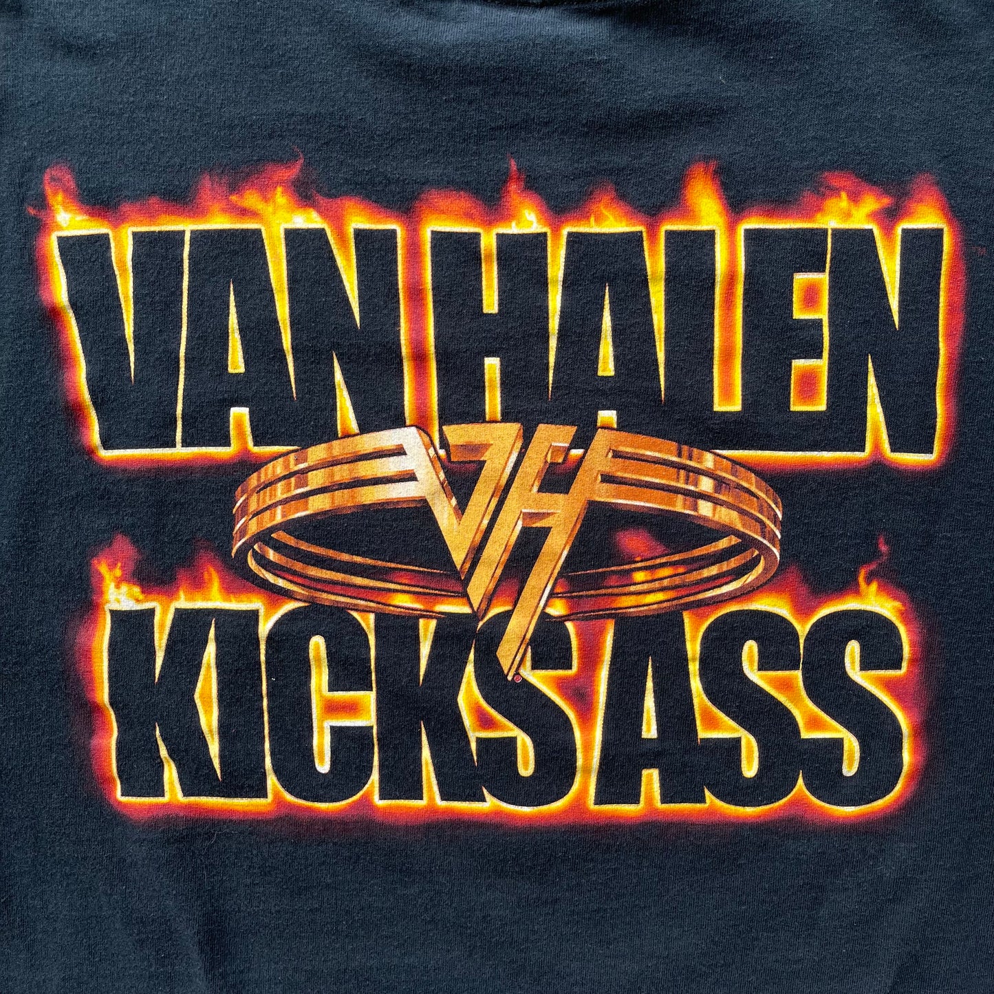 (XL) '05 Van Halen Kicks Ass Flaming Ring Tour Graphic Tee