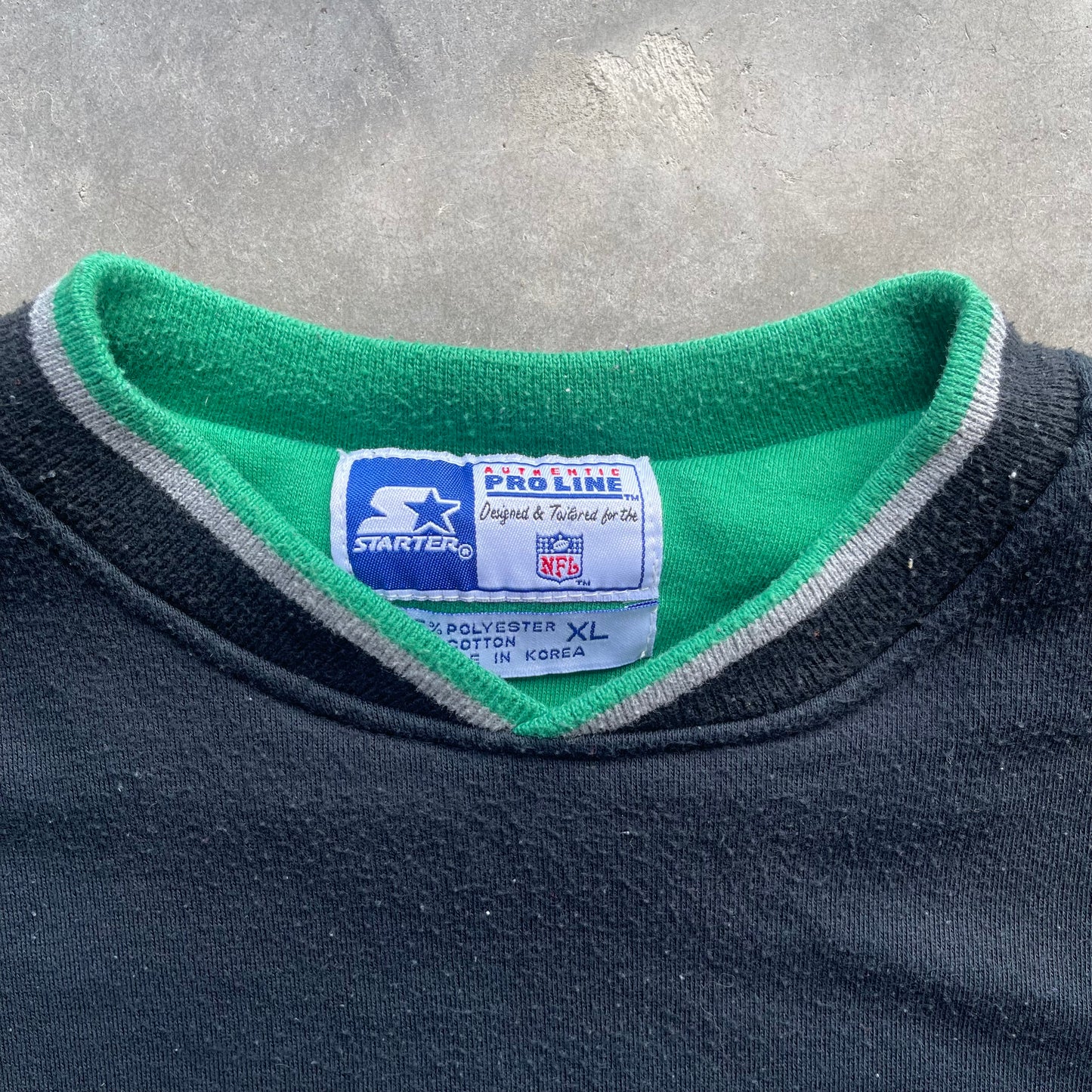 (XL) 90s New York Jets Embroidered Starter Crewneck