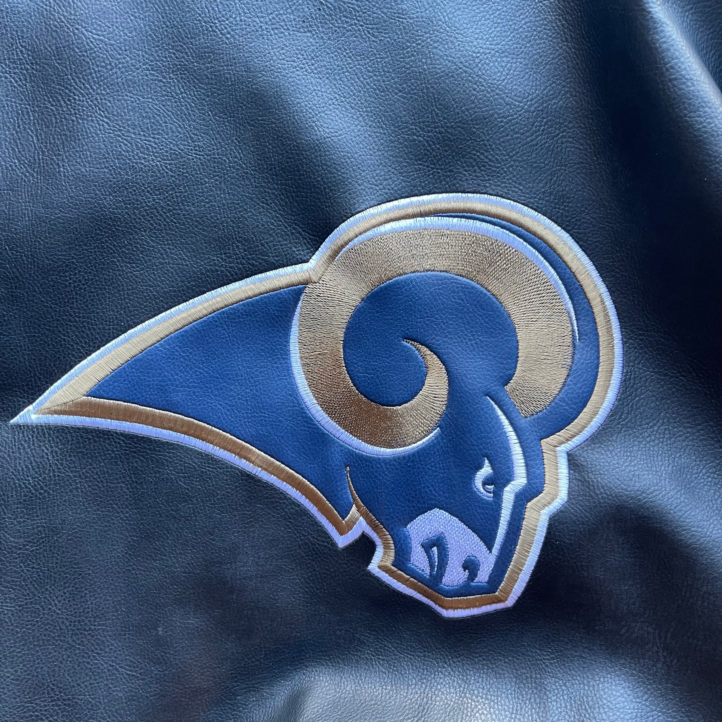 (XL) Vintage St. Louis Rams Leather Jacket