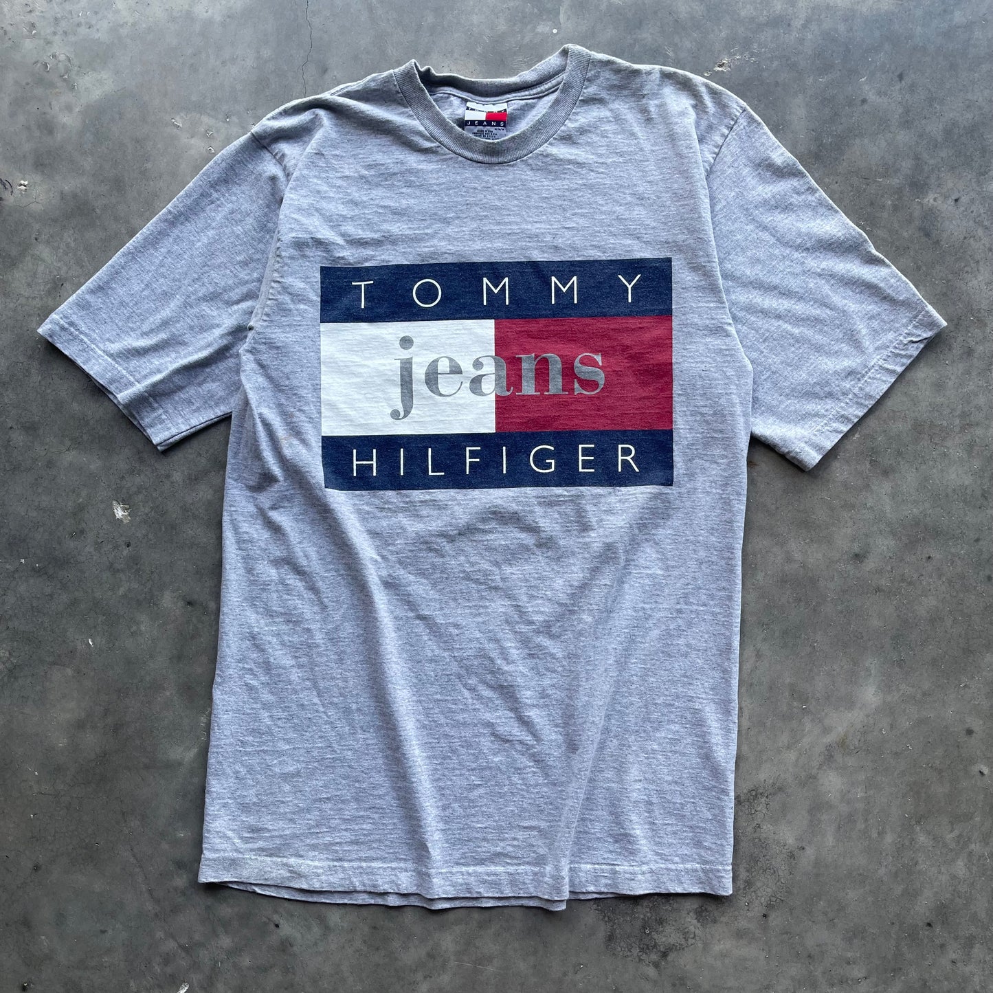 (L) 90s Tommy Hilfiger Jeans Logo Tee