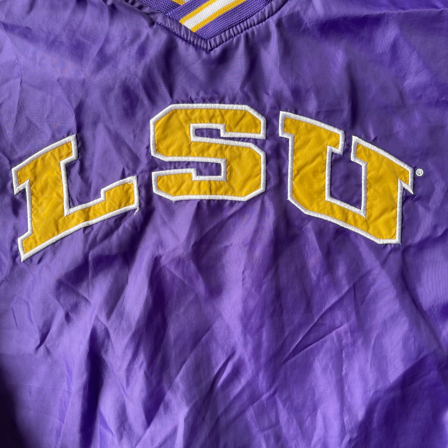 (L) 90s LSU Tigers Pullover Windbreaker