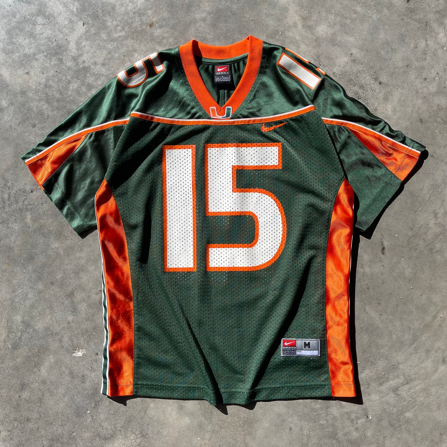 (S) 00s Nike University of Miami Hurricanes Player Football Jersey