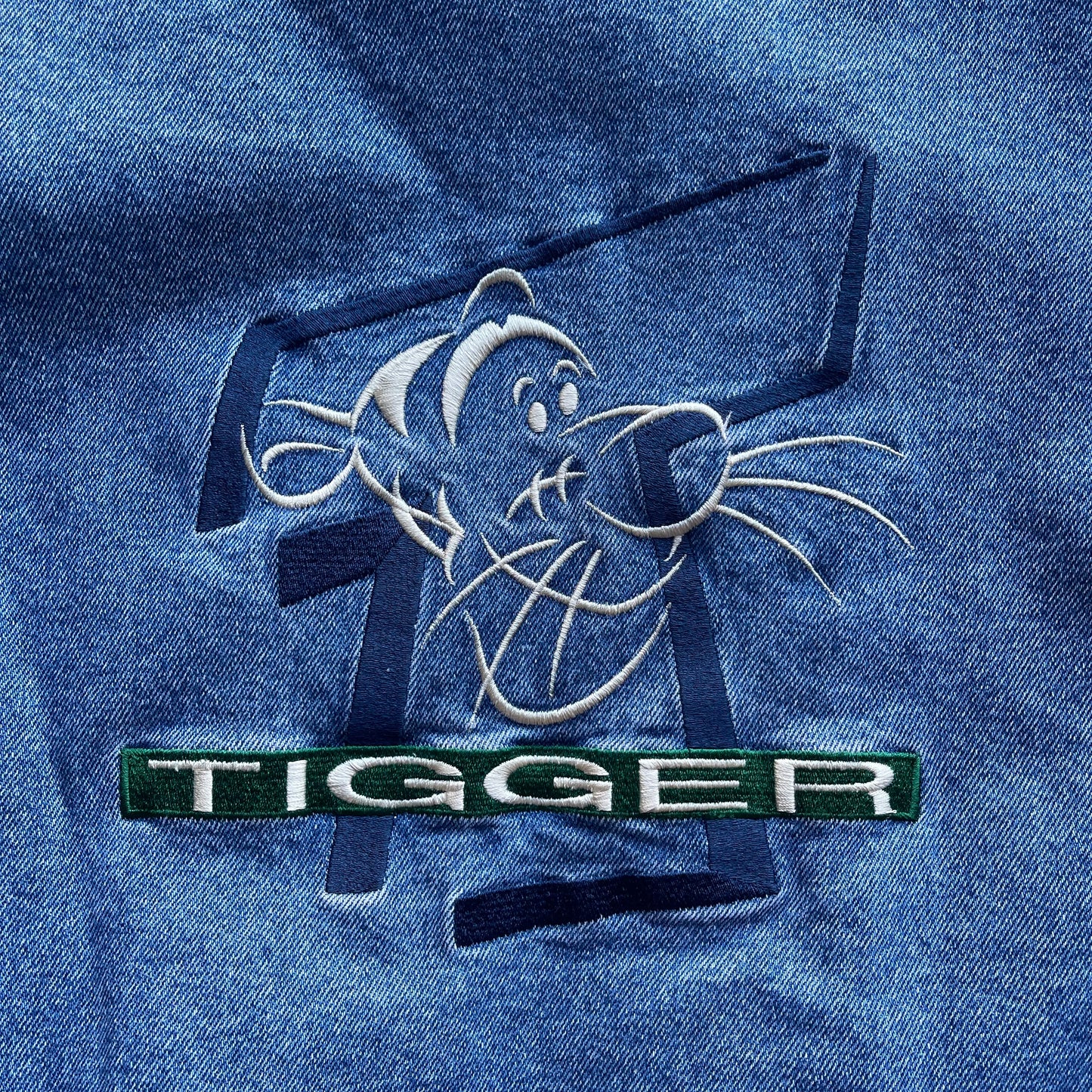 (XL) Vintage Disney "Tigger" Embroidered Varsity Bomber Jacket