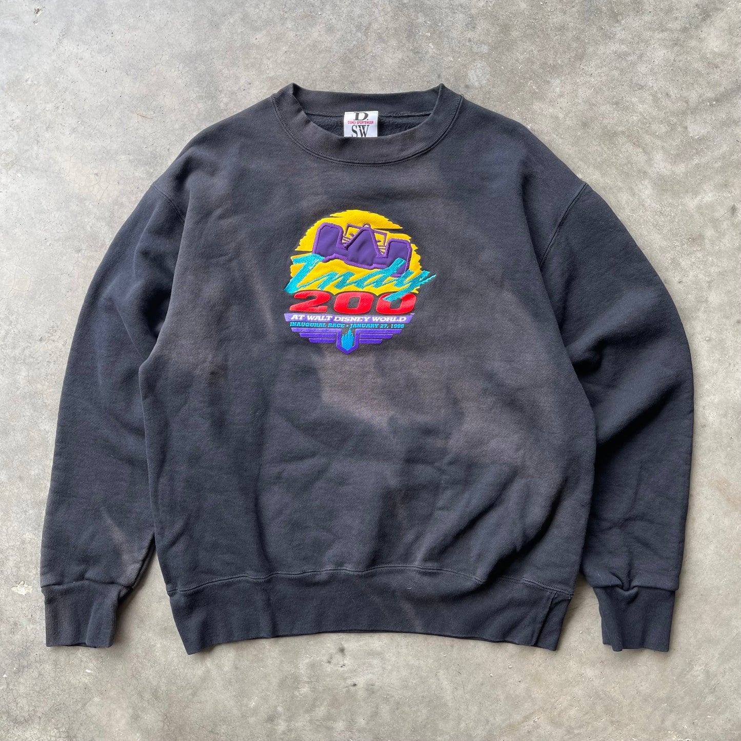 (L) ‘96 Walt Disney World Indy 200 Racing Embroidered Crewneck