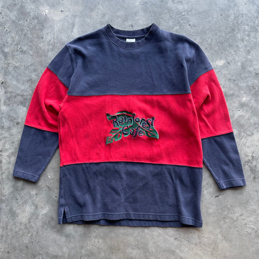 (M) 00s Rainforest Cafe Embroidered Crewneck
