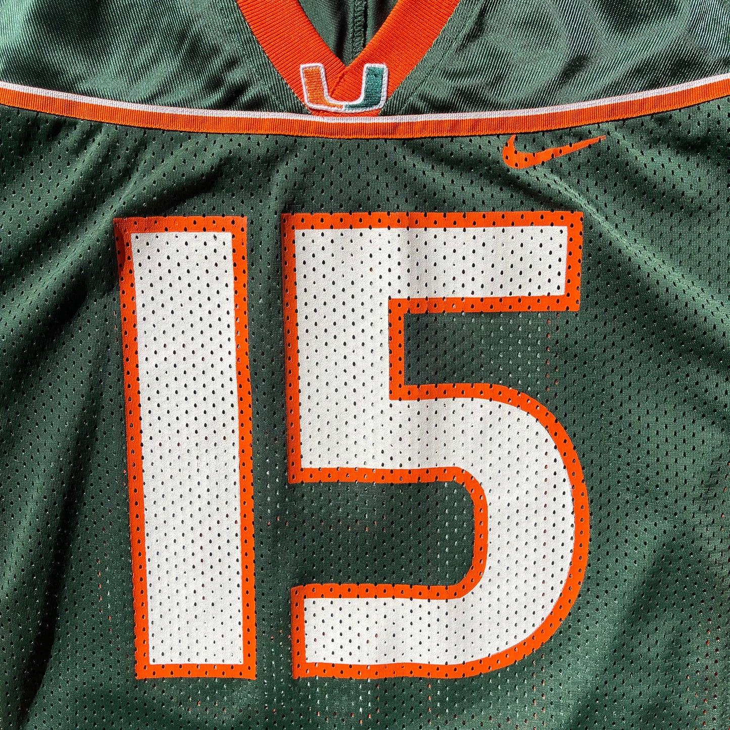 (S) 00s Nike University of Miami Hurricanes Player Football Jersey