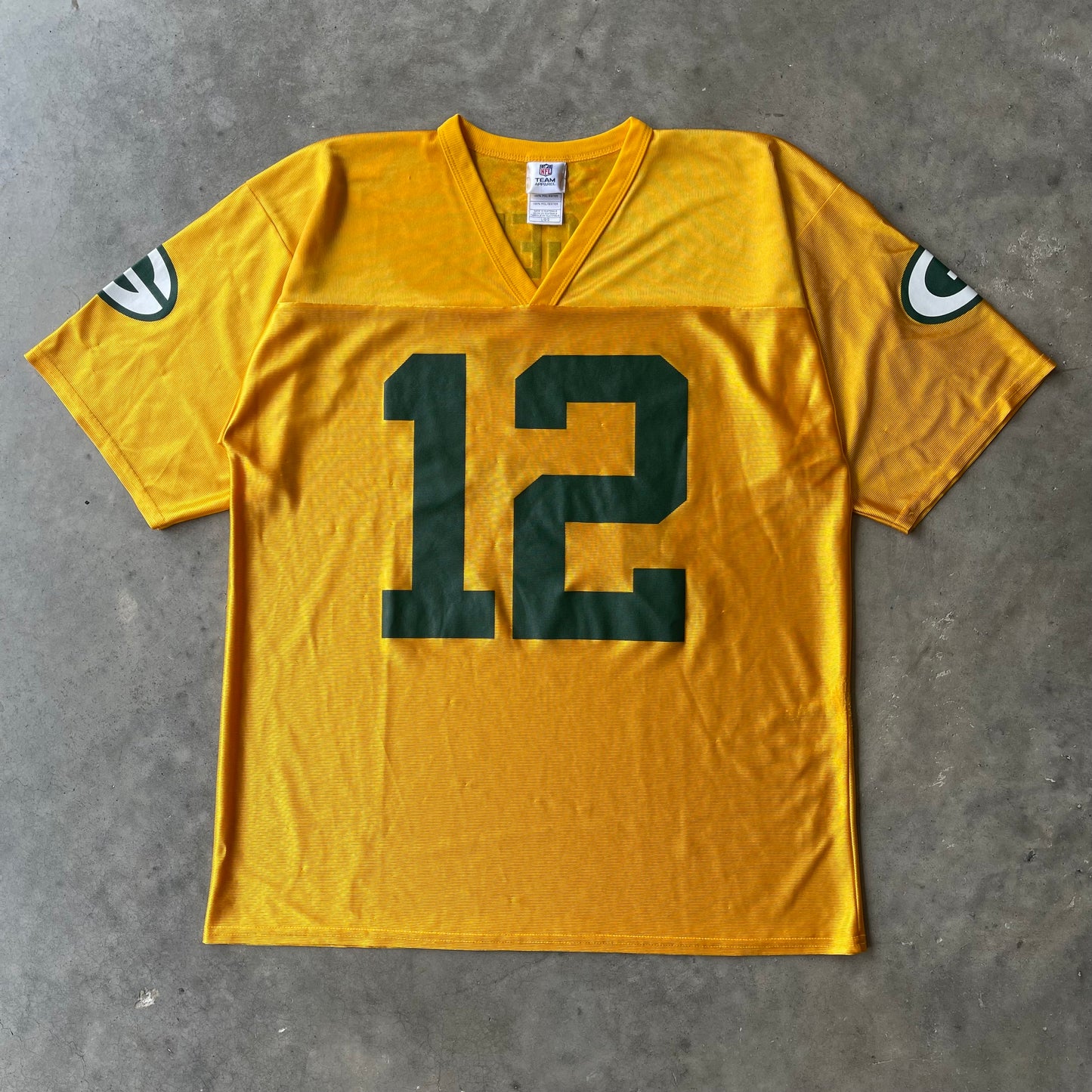 (L) 00s Green Bay Packers Aaron Rodgers Football Jersey