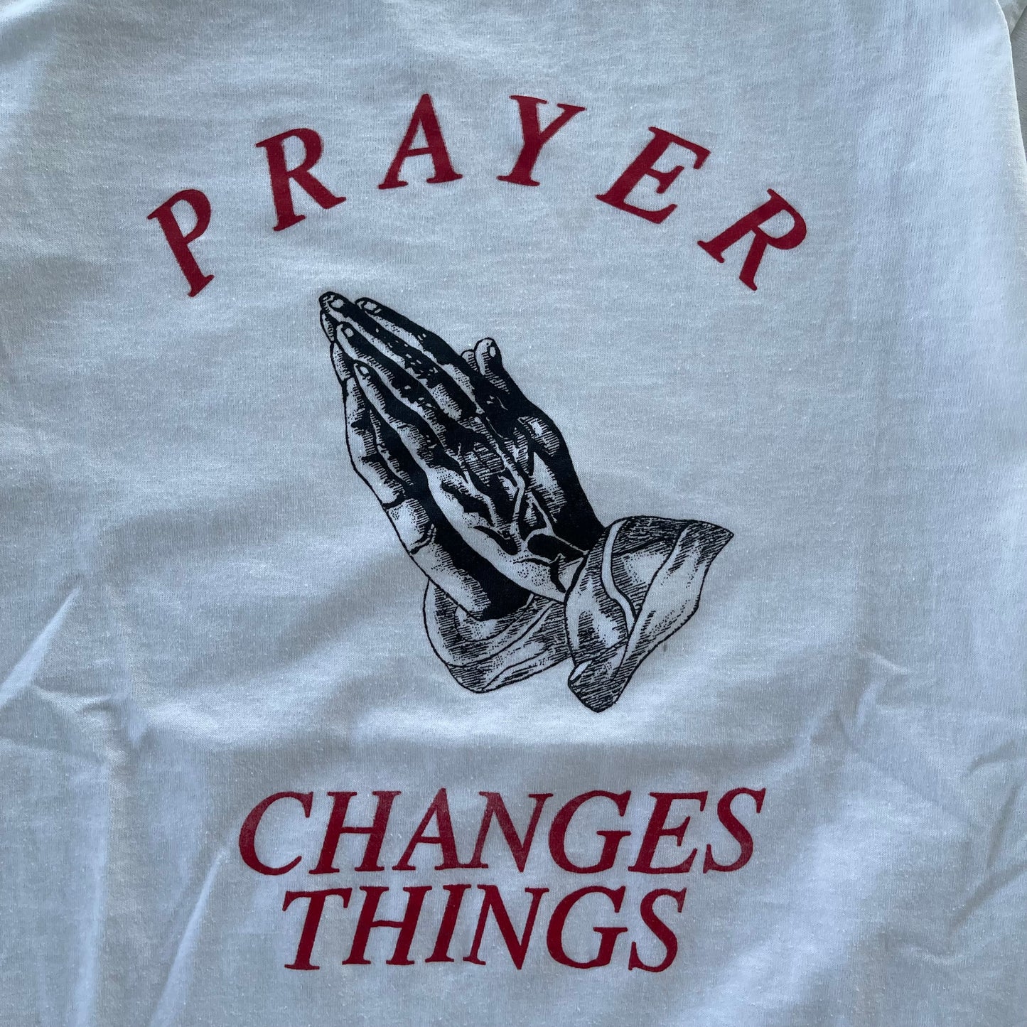 (S) 90s 'Prayer Changes Things' Jesus Tee